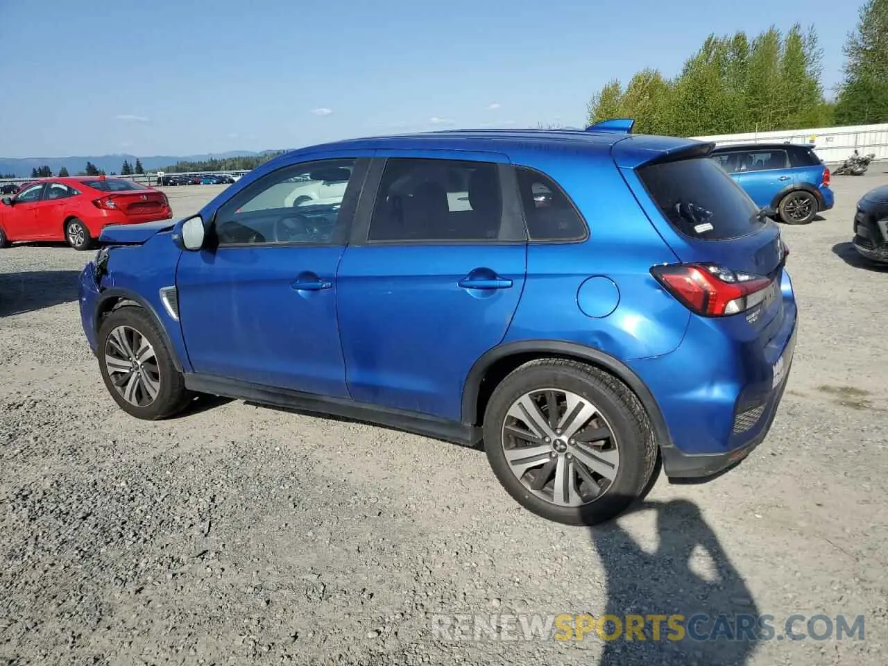 2 Photograph of a damaged car JA4ARUAU0MU003220 MITSUBISHI OUTLANDER 2021