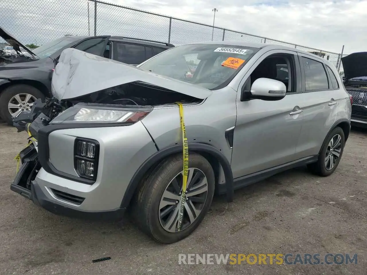 1 Photograph of a damaged car JA4ARUAU1MU010564 MITSUBISHI OUTLANDER 2021