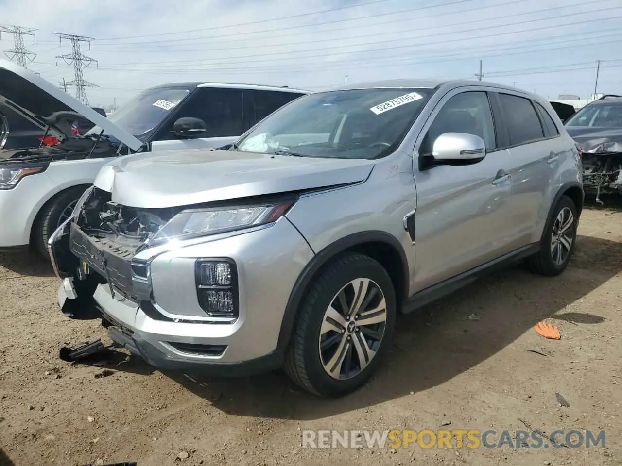 1 Photograph of a damaged car JA4ARUAUXMU017089 MITSUBISHI OUTLANDER 2021
