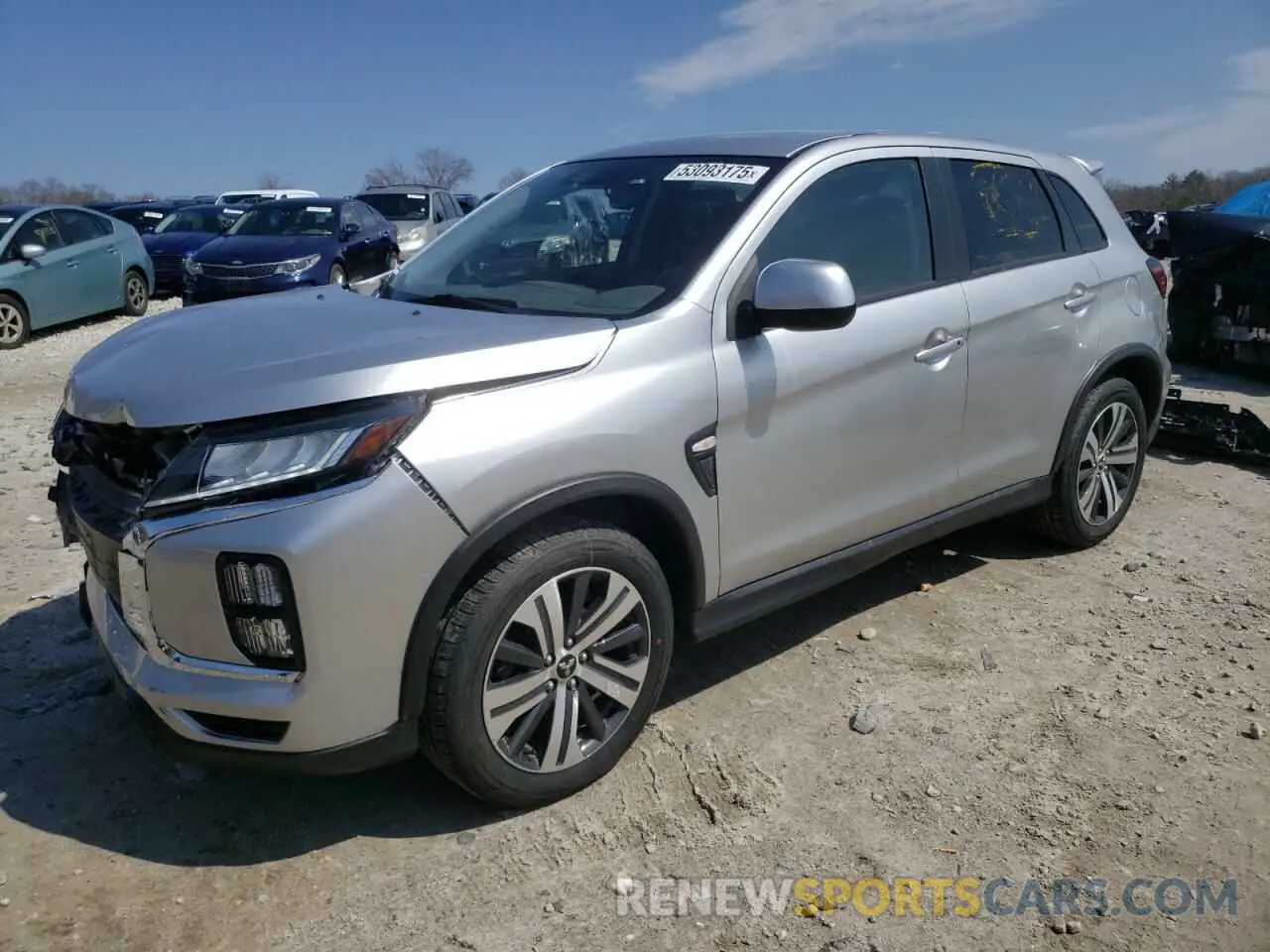 1 Photograph of a damaged car JA4APUAU0NU000745 MITSUBISHI OUTLANDER 2022