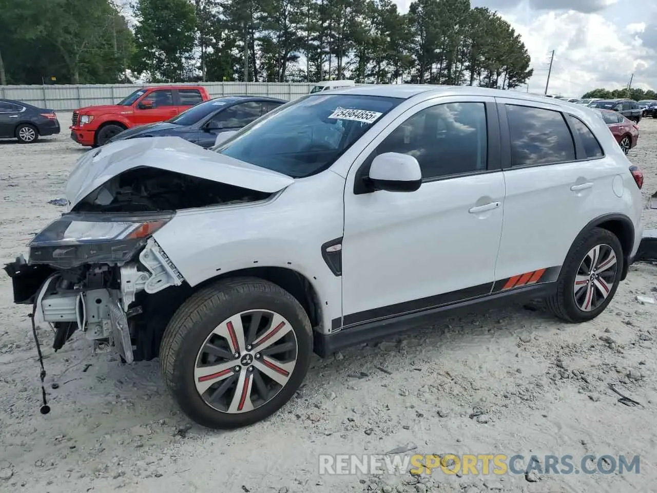 1 Photograph of a damaged car JA4APUAU0NU015746 MITSUBISHI OUTLANDER 2022