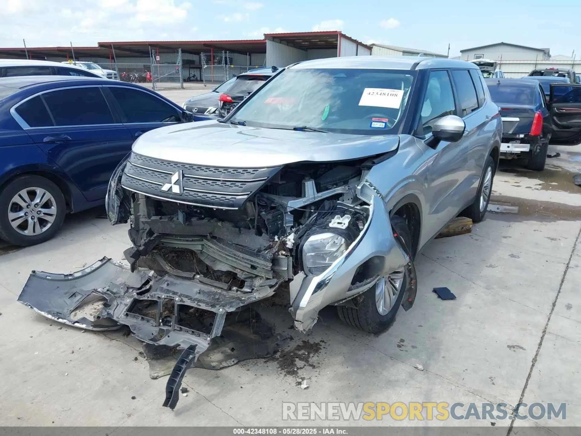 2 Photograph of a damaged car JA4J3TA84NZ015888 MITSUBISHI OUTLANDER 2022