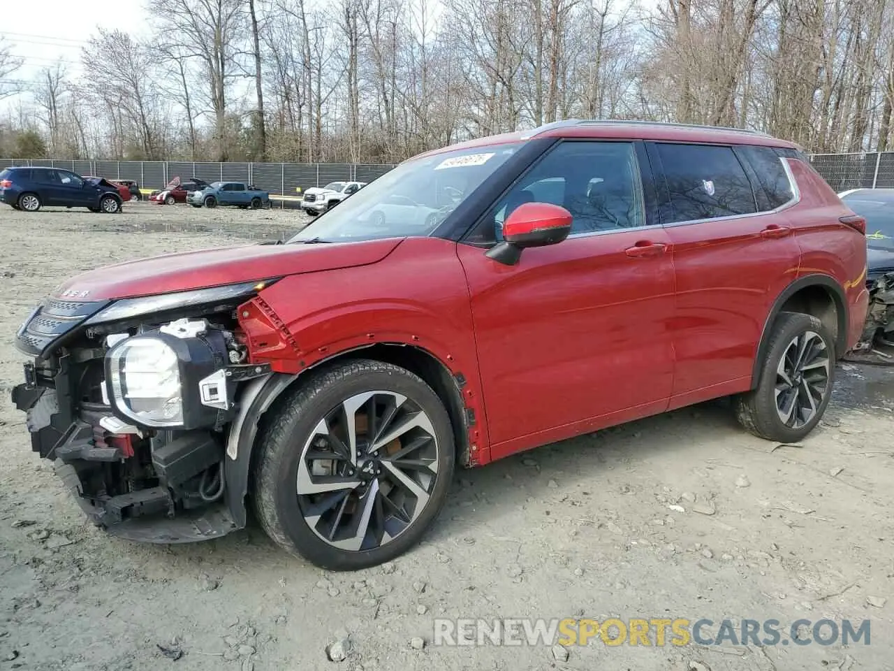 1 Photograph of a damaged car JA4J3VA83NZ087760 MITSUBISHI OUTLANDER 2022