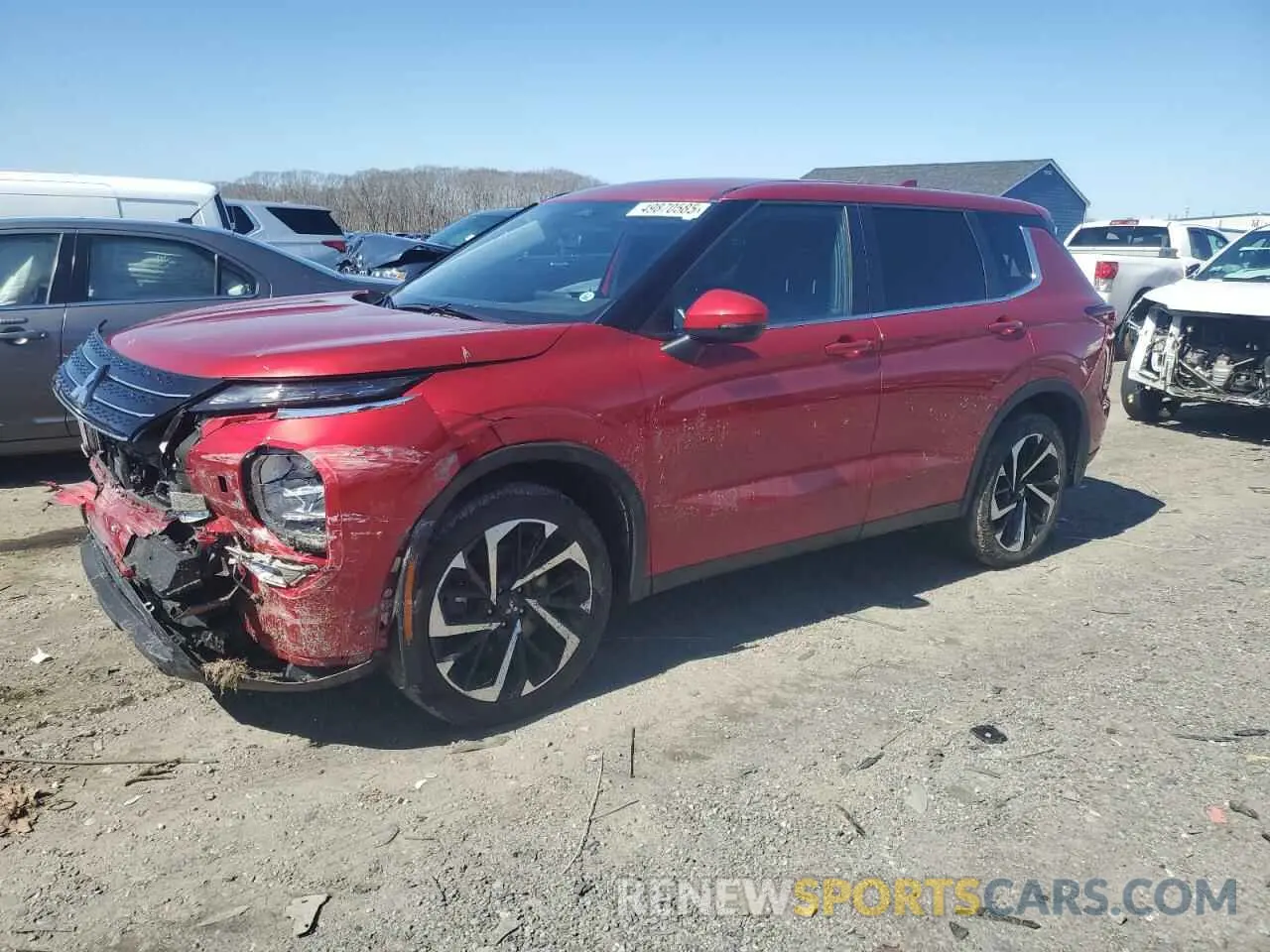 1 Photograph of a damaged car JA4J4TA84NZ033448 MITSUBISHI OUTLANDER 2022