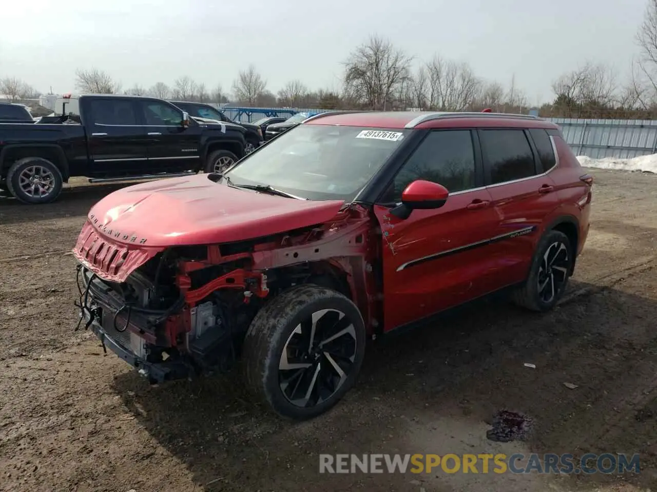 1 Photograph of a damaged car JA4J4UA80NZ618145 MITSUBISHI OUTLANDER 2022