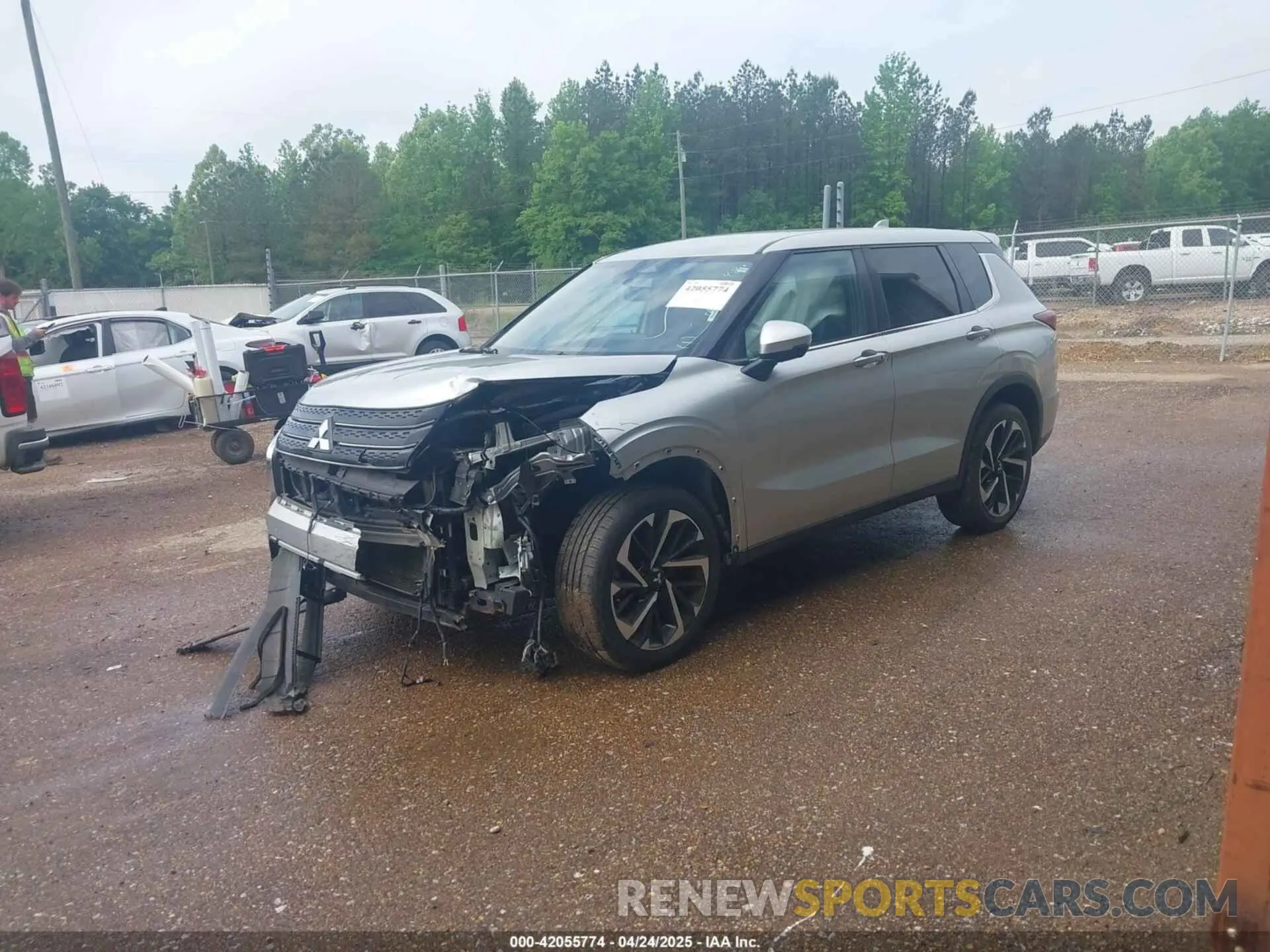 2 Photograph of a damaged car JA4J4UA84NZ052121 MITSUBISHI OUTLANDER 2022