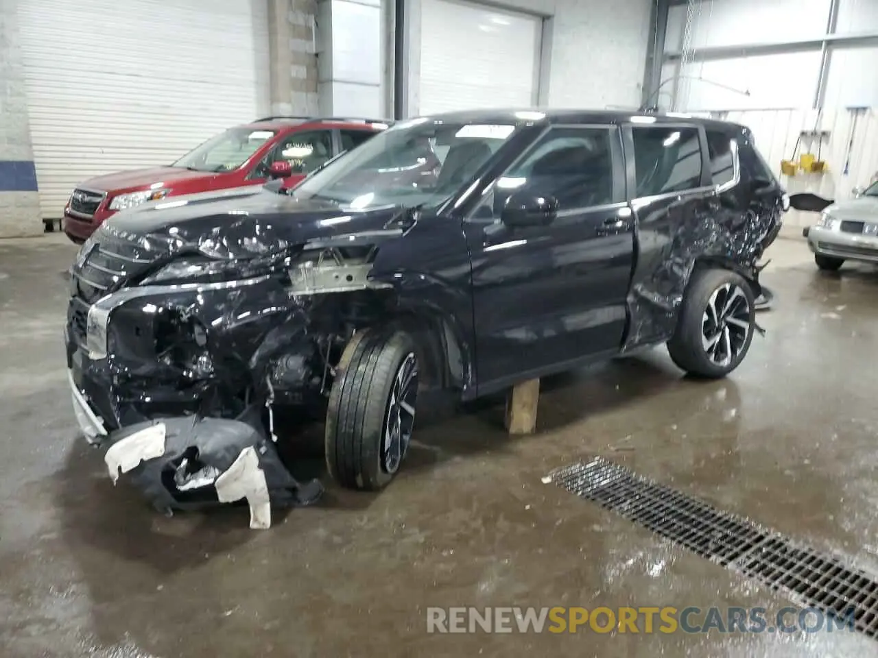 1 Photograph of a damaged car JA4J4UA8XNZ086077 MITSUBISHI OUTLANDER 2022