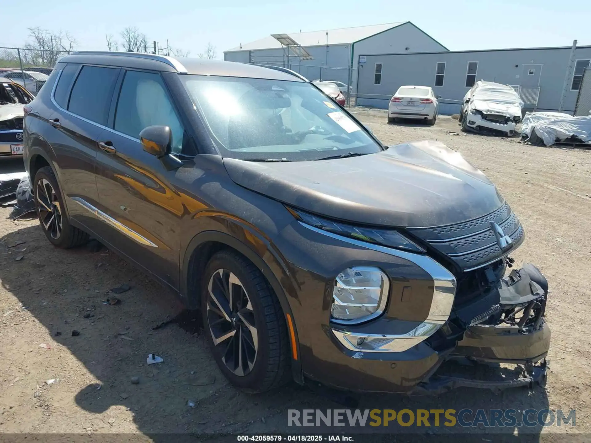 1 Photograph of a damaged car JA4J4VA83NZ073287 MITSUBISHI OUTLANDER 2022