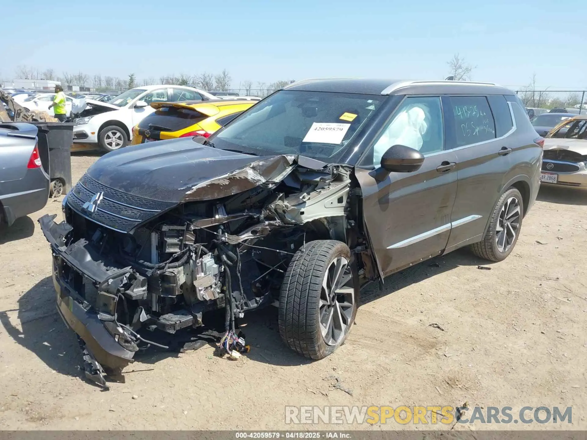 2 Photograph of a damaged car JA4J4VA83NZ073287 MITSUBISHI OUTLANDER 2022