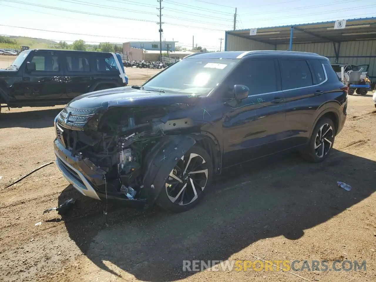 1 Photograph of a damaged car JA4J4VA86NZ076958 MITSUBISHI OUTLANDER 2022