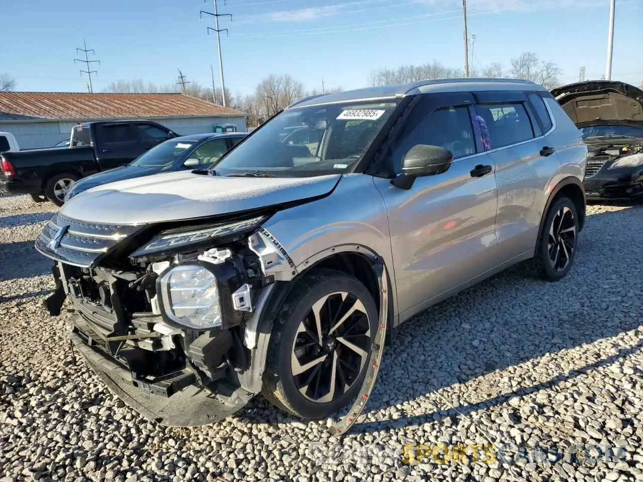 1 Photograph of a damaged car JA4J4VA87NZ061370 MITSUBISHI OUTLANDER 2022