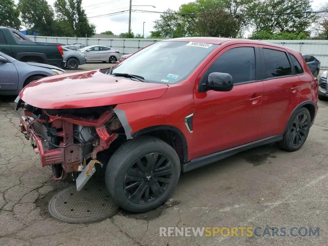 1 Photograph of a damaged car JA4ARUAU5PU015982 MITSUBISHI OUTLANDER 2023