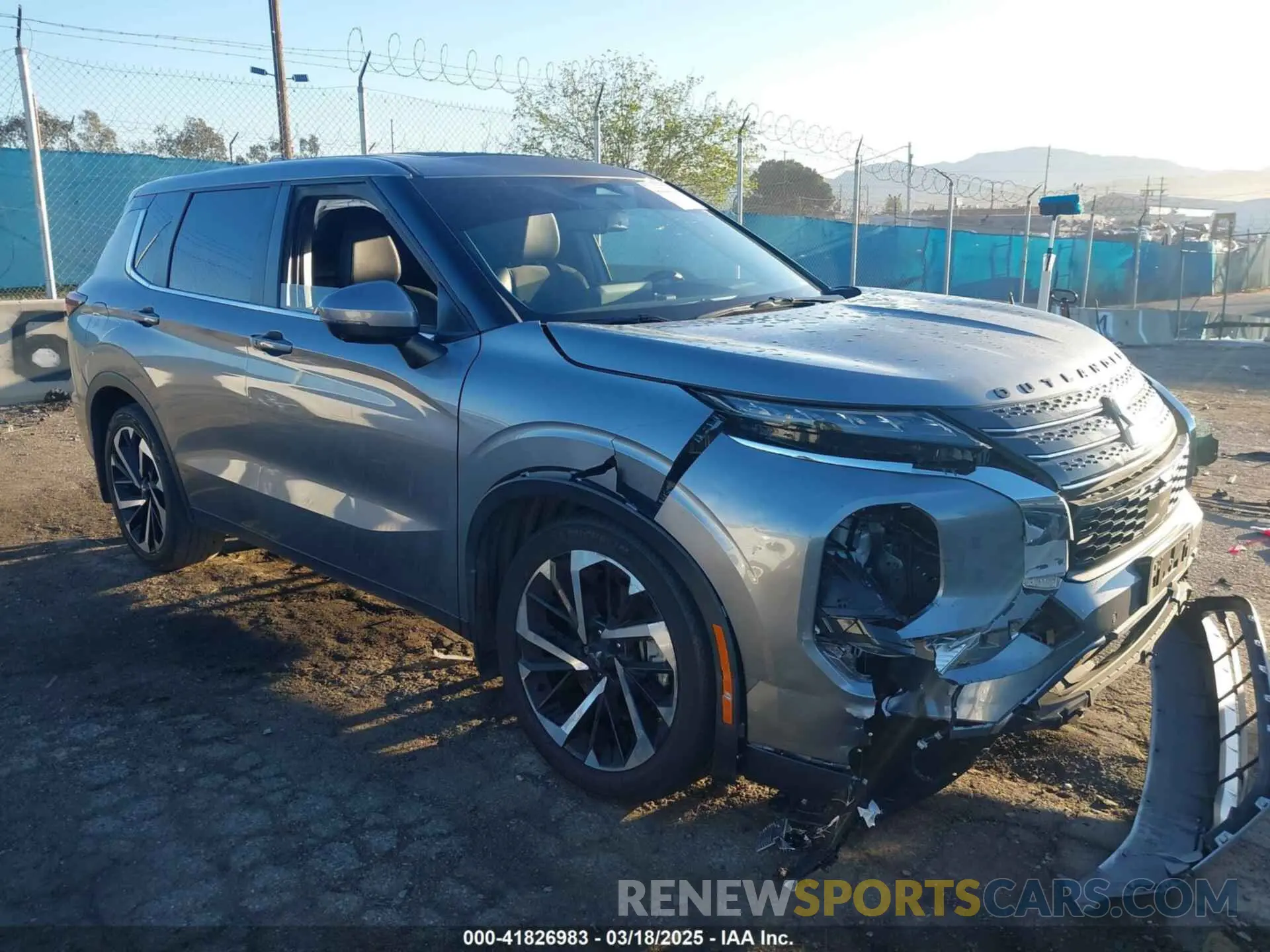 1 Photograph of a damaged car JA4J3UA87PZ050286 MITSUBISHI OUTLANDER 2023
