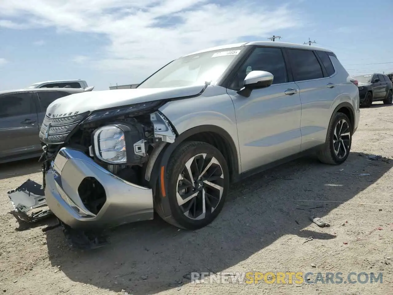 1 Photograph of a damaged car JA4J3UA87PZ057867 MITSUBISHI OUTLANDER 2023