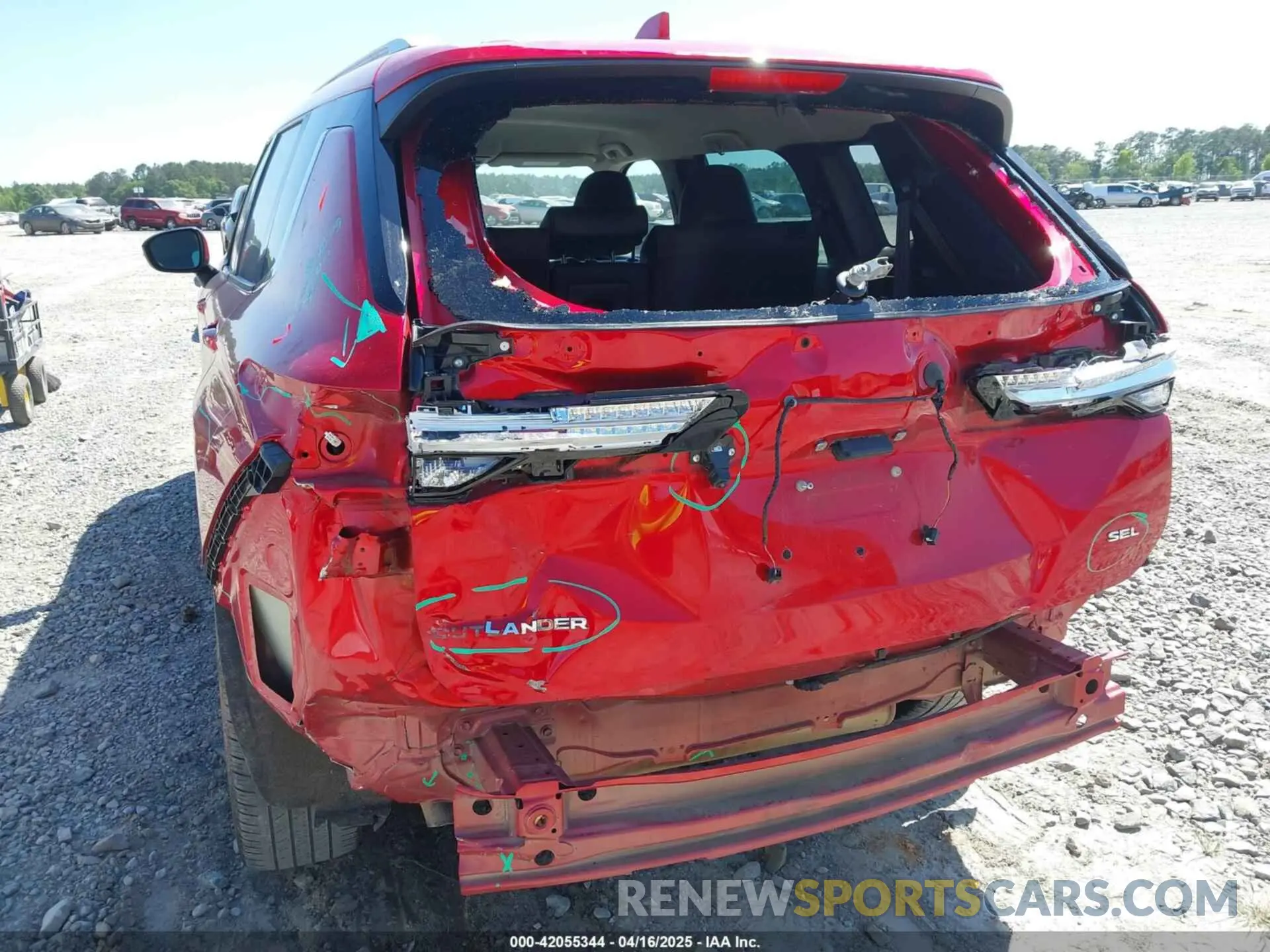 6 Photograph of a damaged car JA4J3VA82PZ017718 MITSUBISHI OUTLANDER 2023