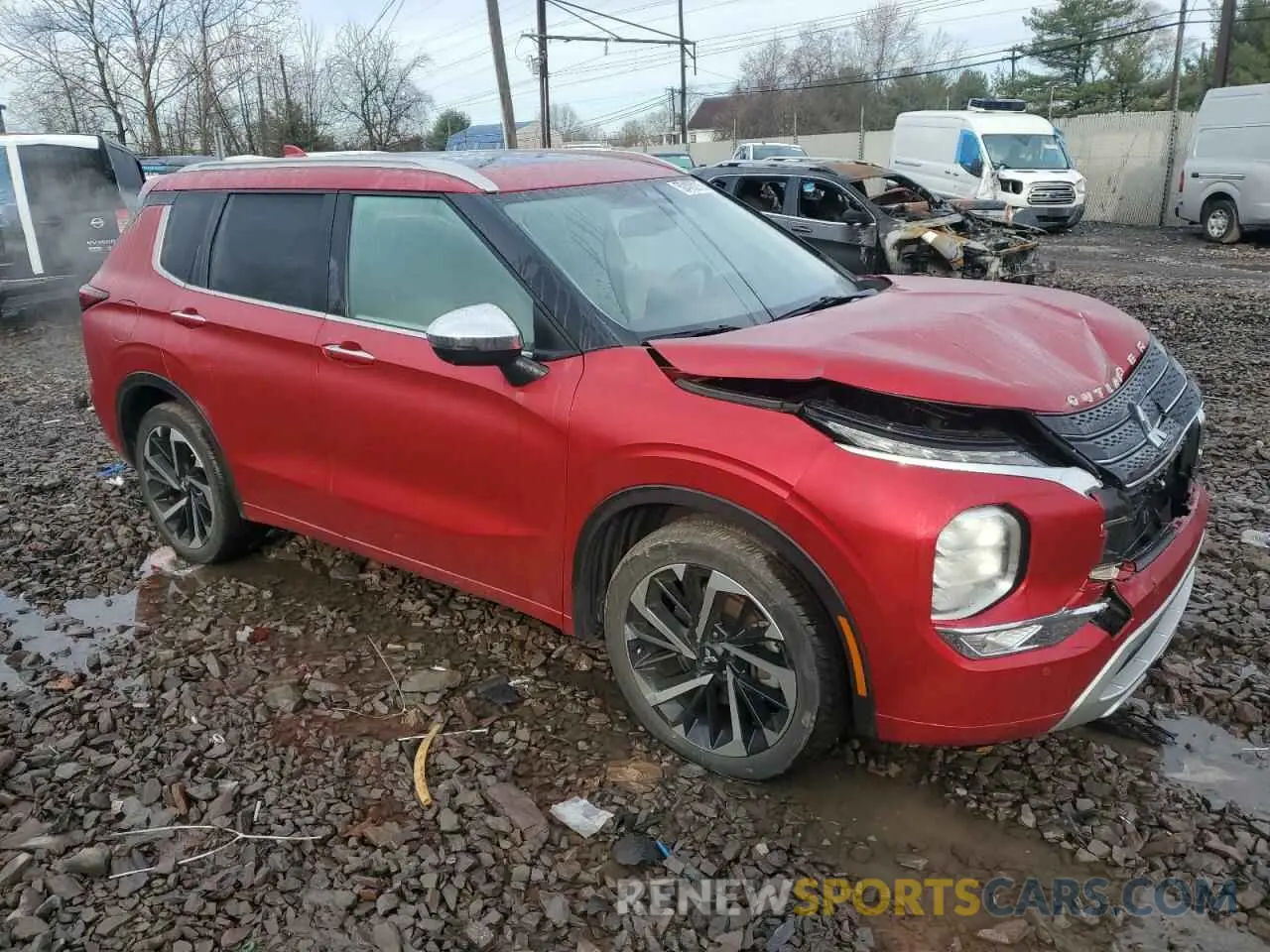 4 Photograph of a damaged car JA4J3VA85PZ006986 MITSUBISHI OUTLANDER 2023