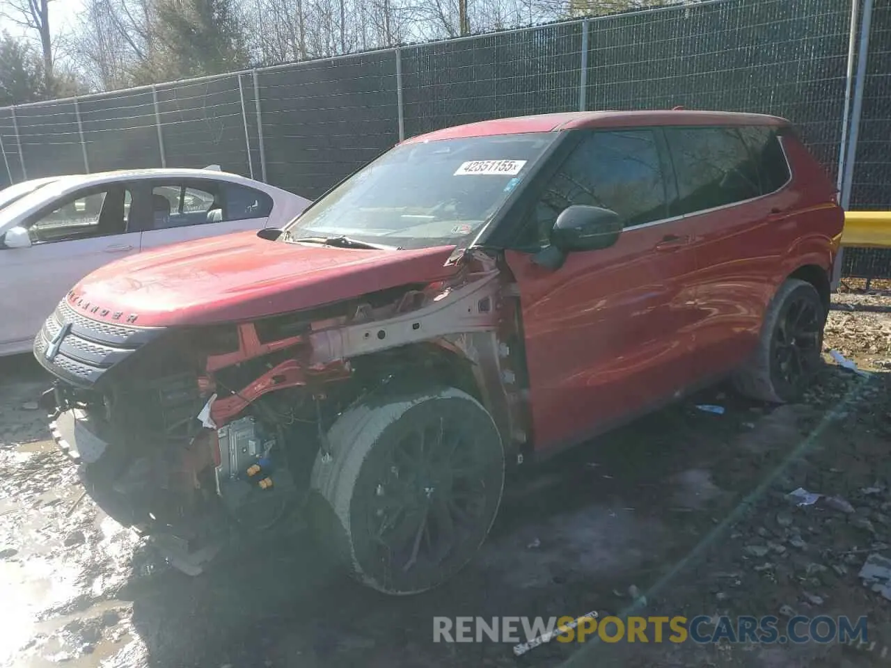 1 Photograph of a damaged car JA4J3VA8XPZ039515 MITSUBISHI OUTLANDER 2023