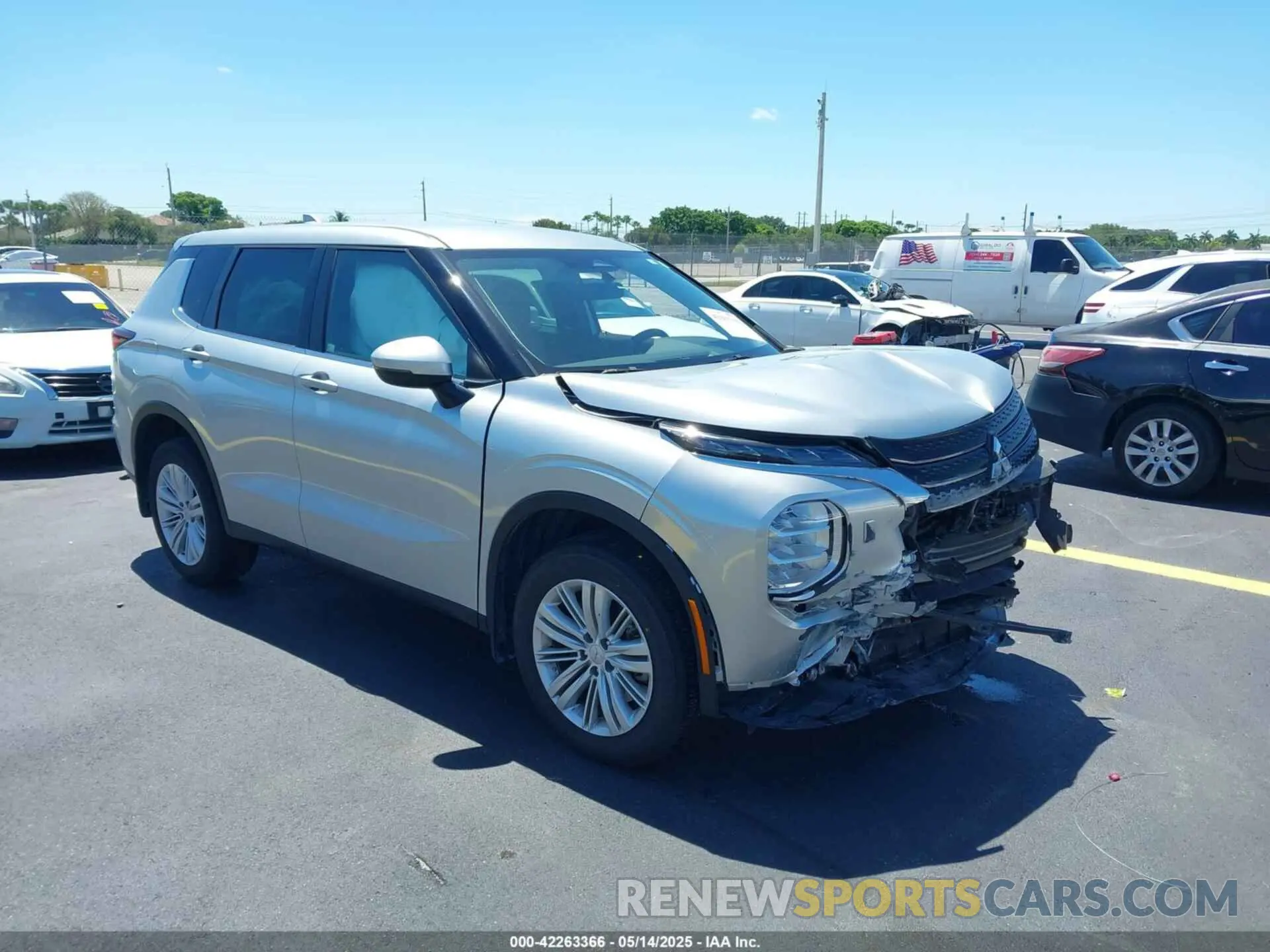 1 Photograph of a damaged car JA4J4TA80PZ021798 MITSUBISHI OUTLANDER 2023