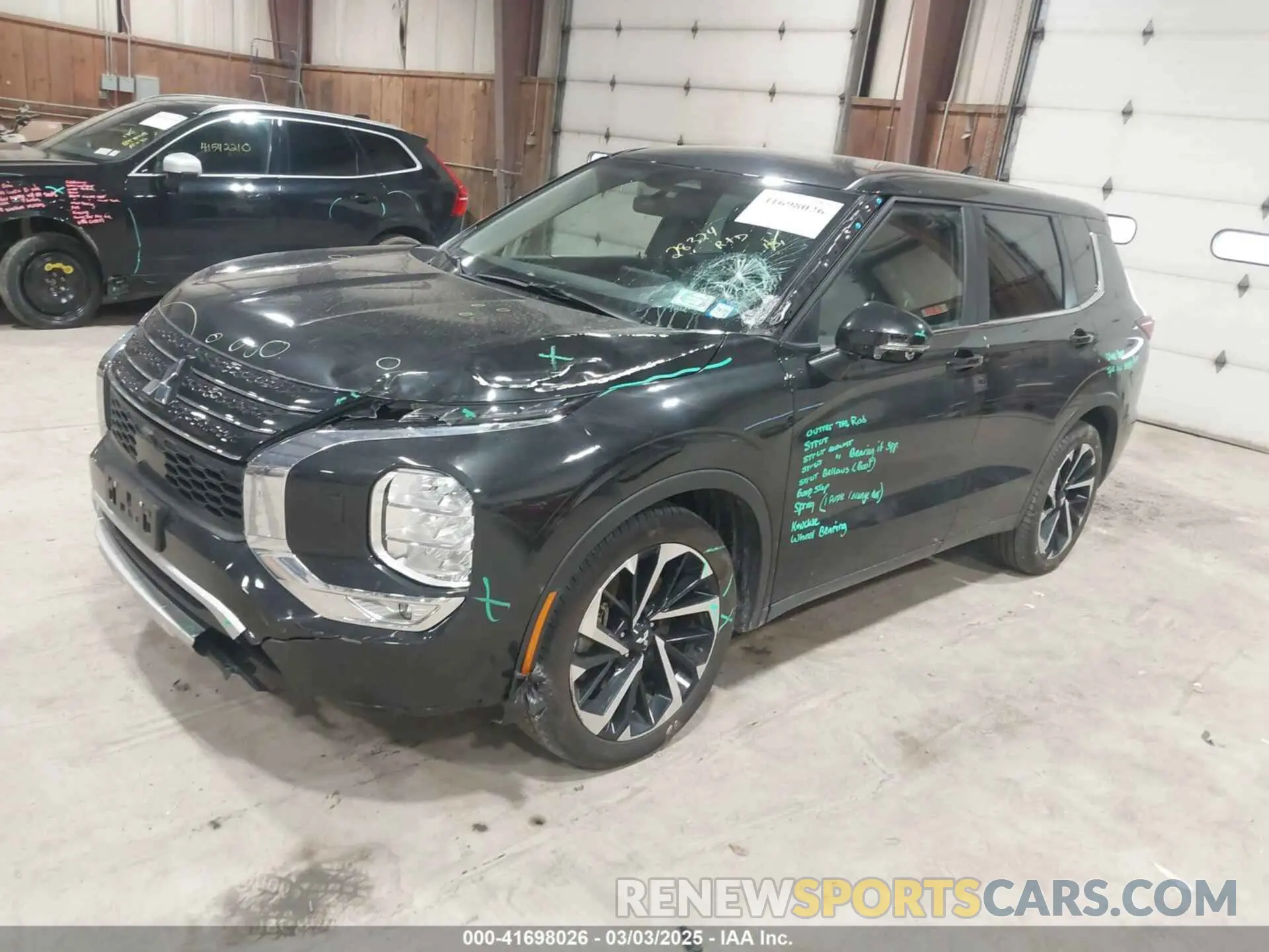2 Photograph of a damaged car JA4J4UA82PZ030511 MITSUBISHI OUTLANDER 2023