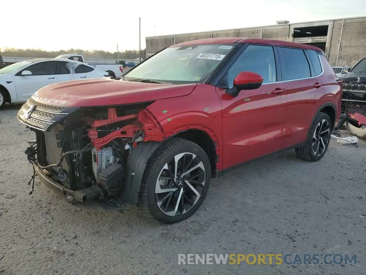 1 Photograph of a damaged car JA4J4UA85PZ036755 MITSUBISHI OUTLANDER 2023