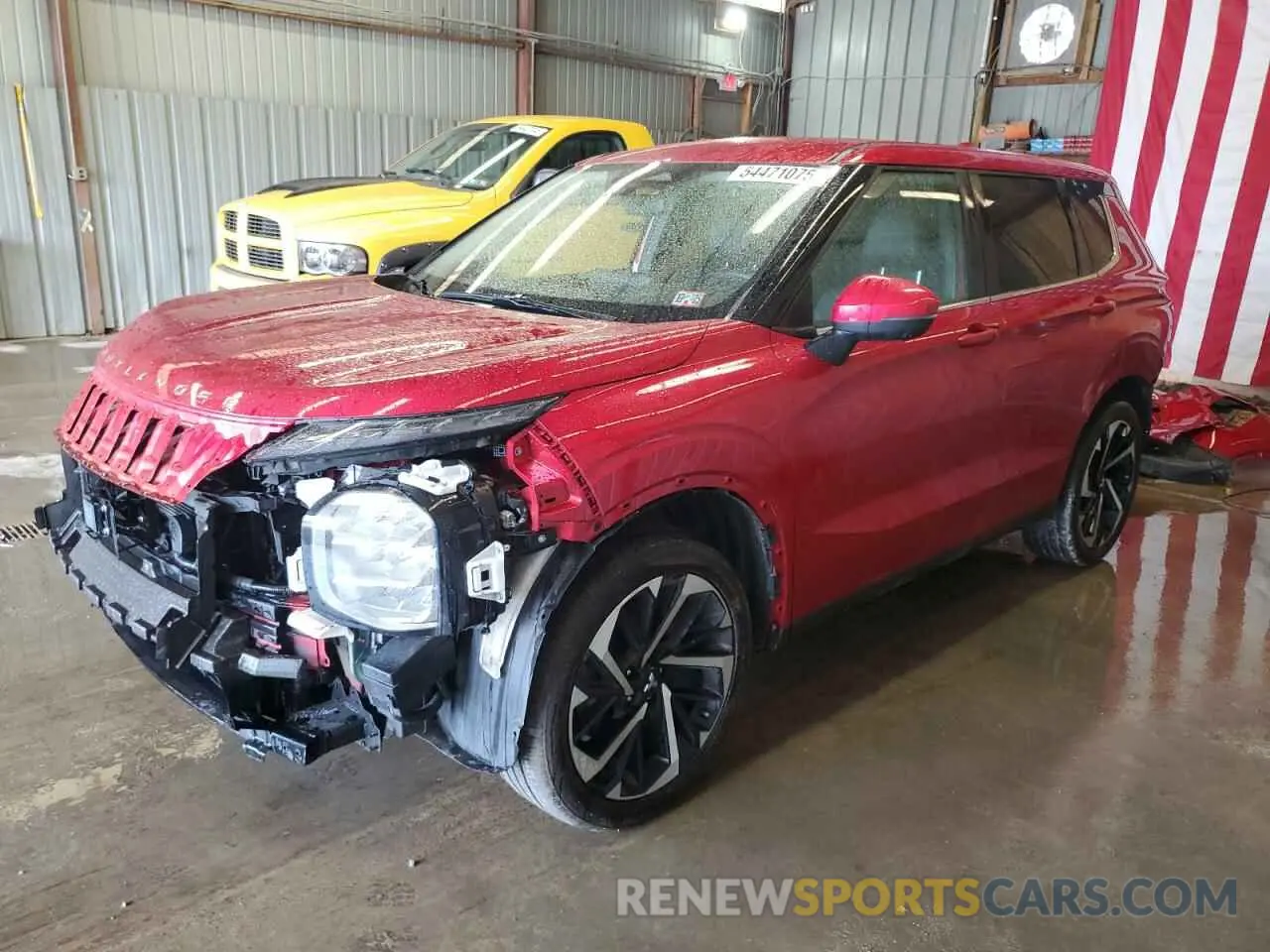 1 Photograph of a damaged car JA4J4UA88PZ040654 MITSUBISHI OUTLANDER 2023