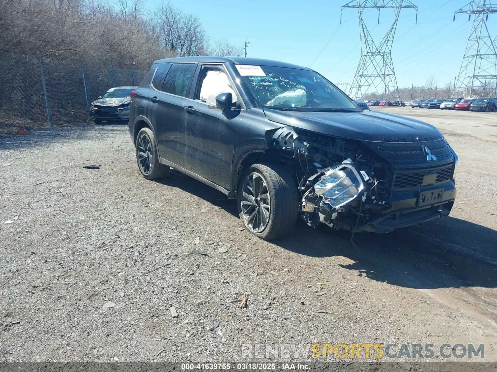 1 Photograph of a damaged car JA4J4UA8XPZ041238 MITSUBISHI OUTLANDER 2023