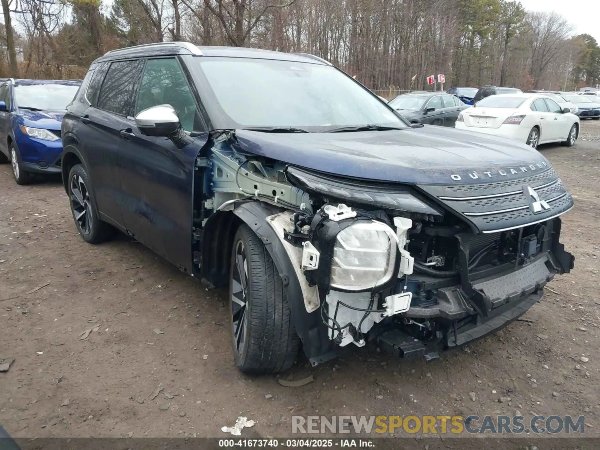 1 Photograph of a damaged car JA4J4VA87PZ016822 MITSUBISHI OUTLANDER 2023