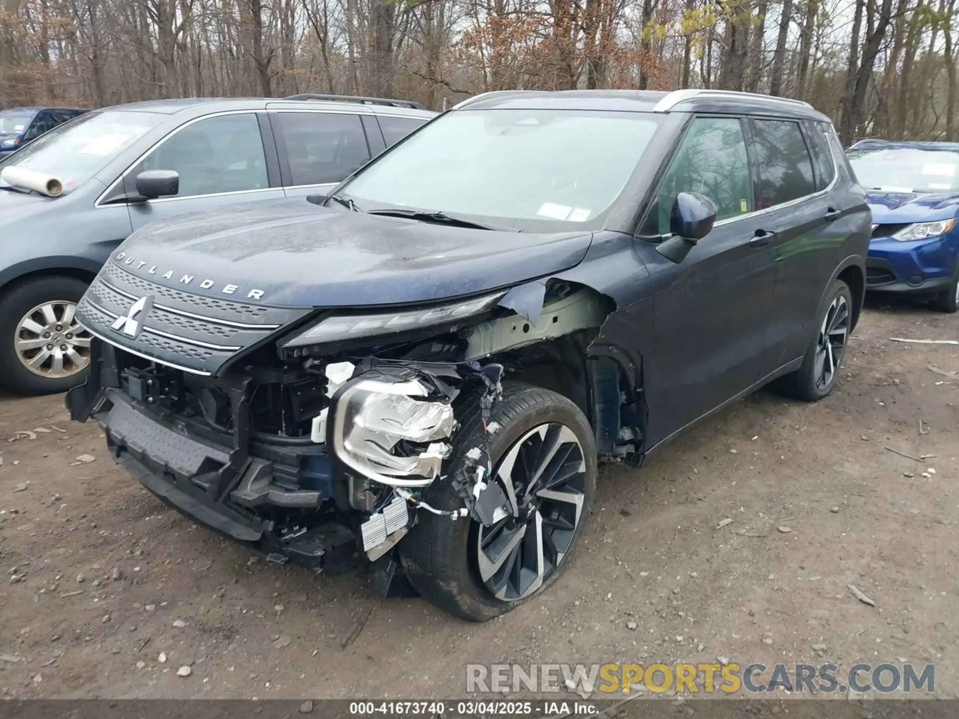 2 Photograph of a damaged car JA4J4VA87PZ016822 MITSUBISHI OUTLANDER 2023