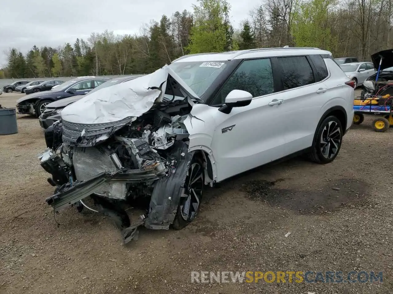 1 Photograph of a damaged car JA4T5UA97PZ618998 MITSUBISHI OUTLANDER 2023