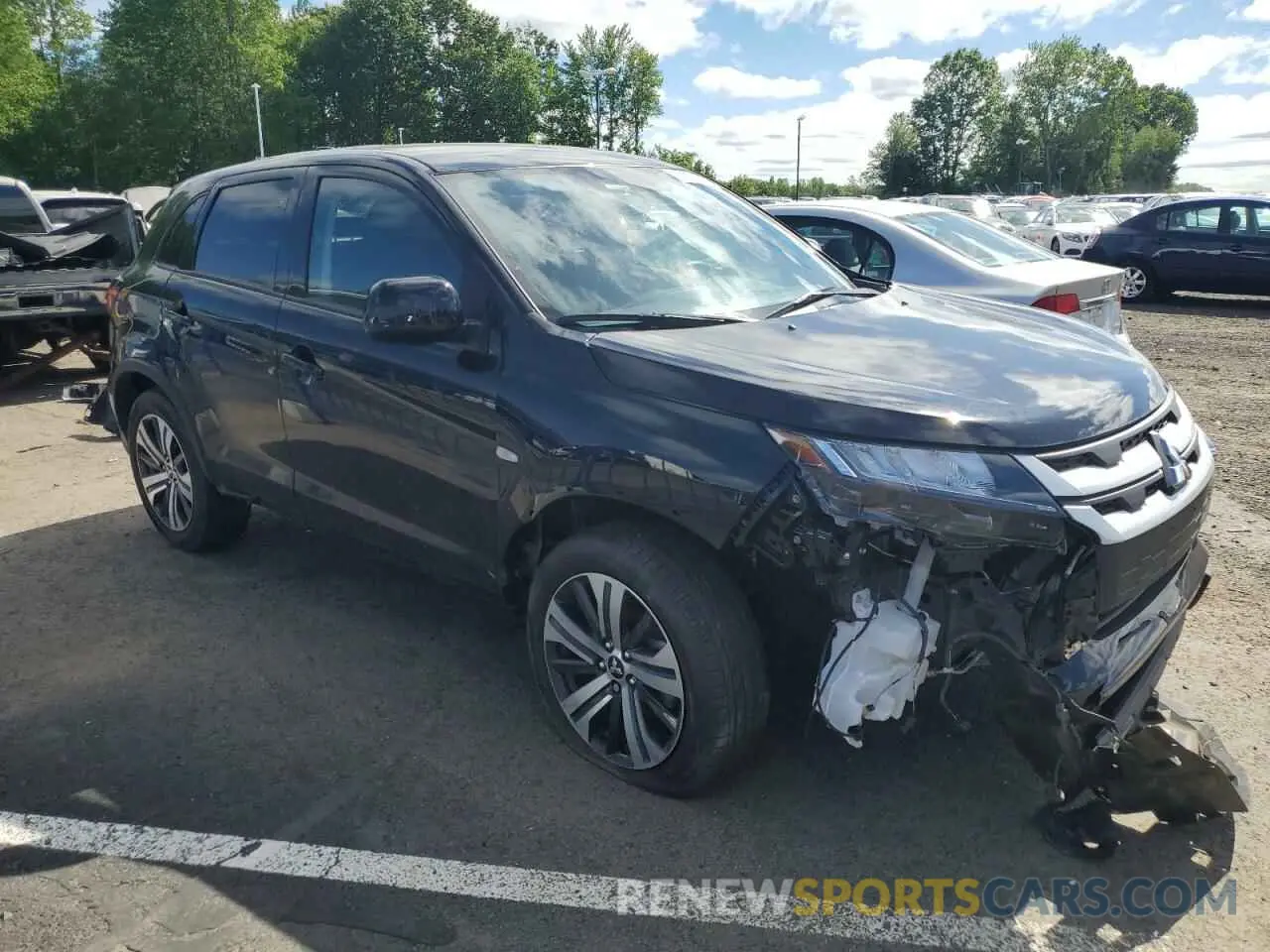 4 Photograph of a damaged car JA4ARUAU4RU014504 MITSUBISHI OUTLANDER 2024