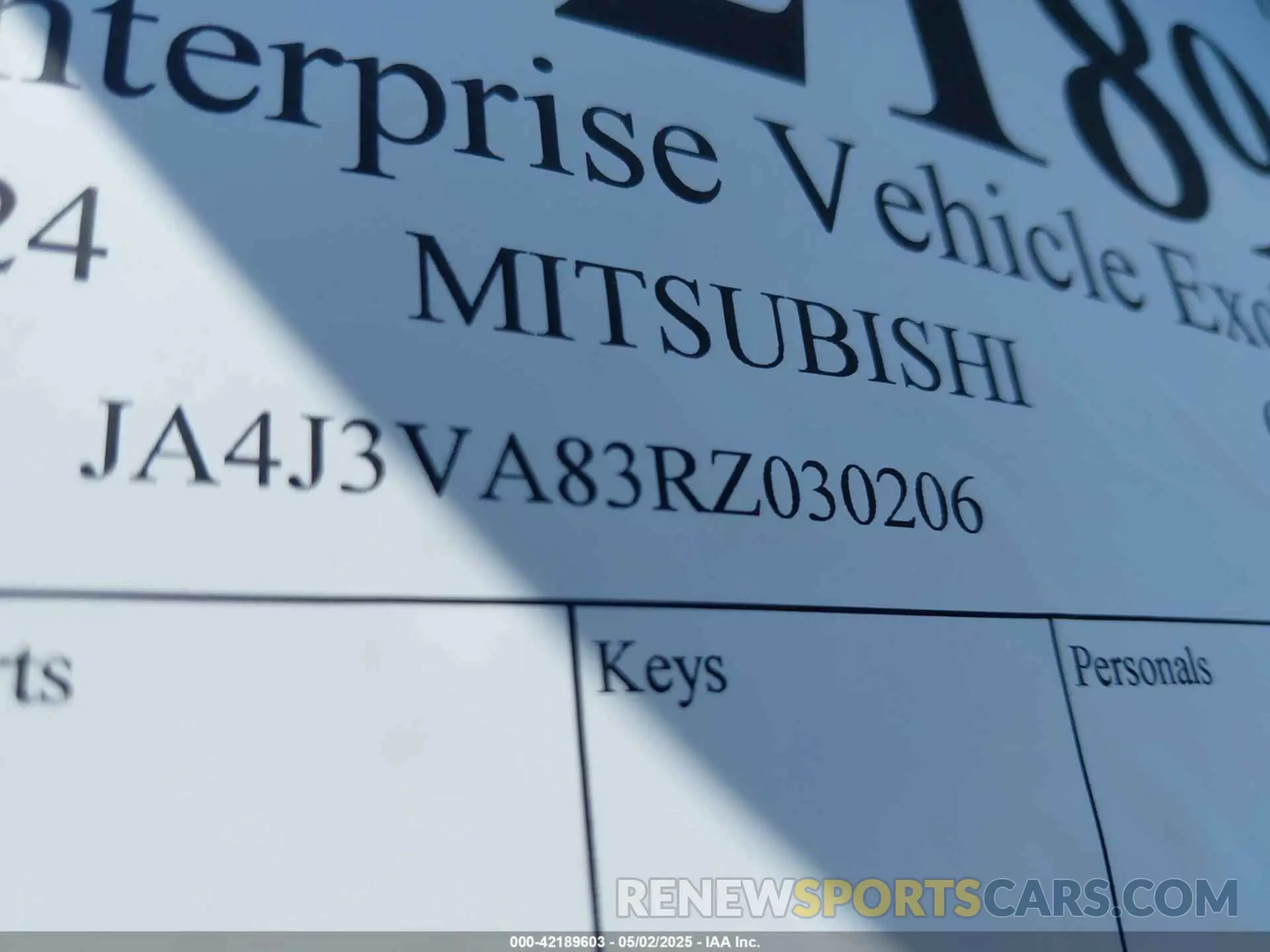 9 Photograph of a damaged car JA4J3VA83RZ030206 MITSUBISHI OUTLANDER 2024