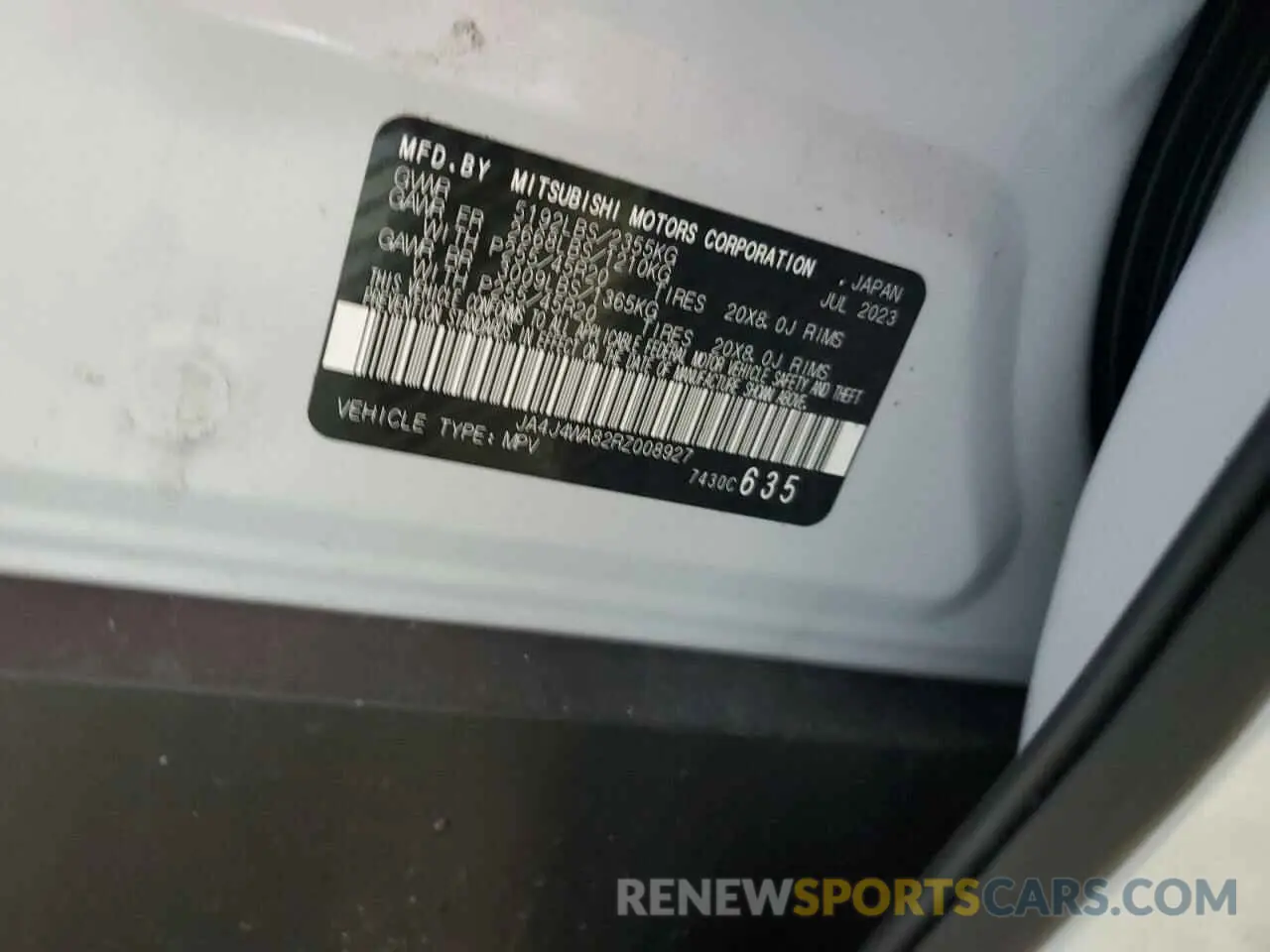 13 Photograph of a damaged car JA4J4WA82RZ008927 MITSUBISHI OUTLANDER 2024