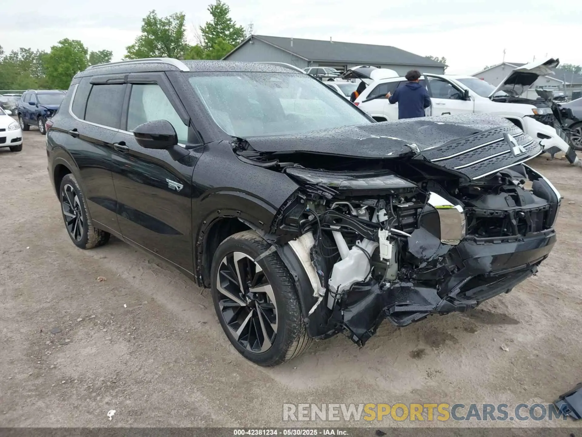 1 Photograph of a damaged car JA4T5VA9XPZ024329 MITSUBISHI OUTLANDER PHEV 2023