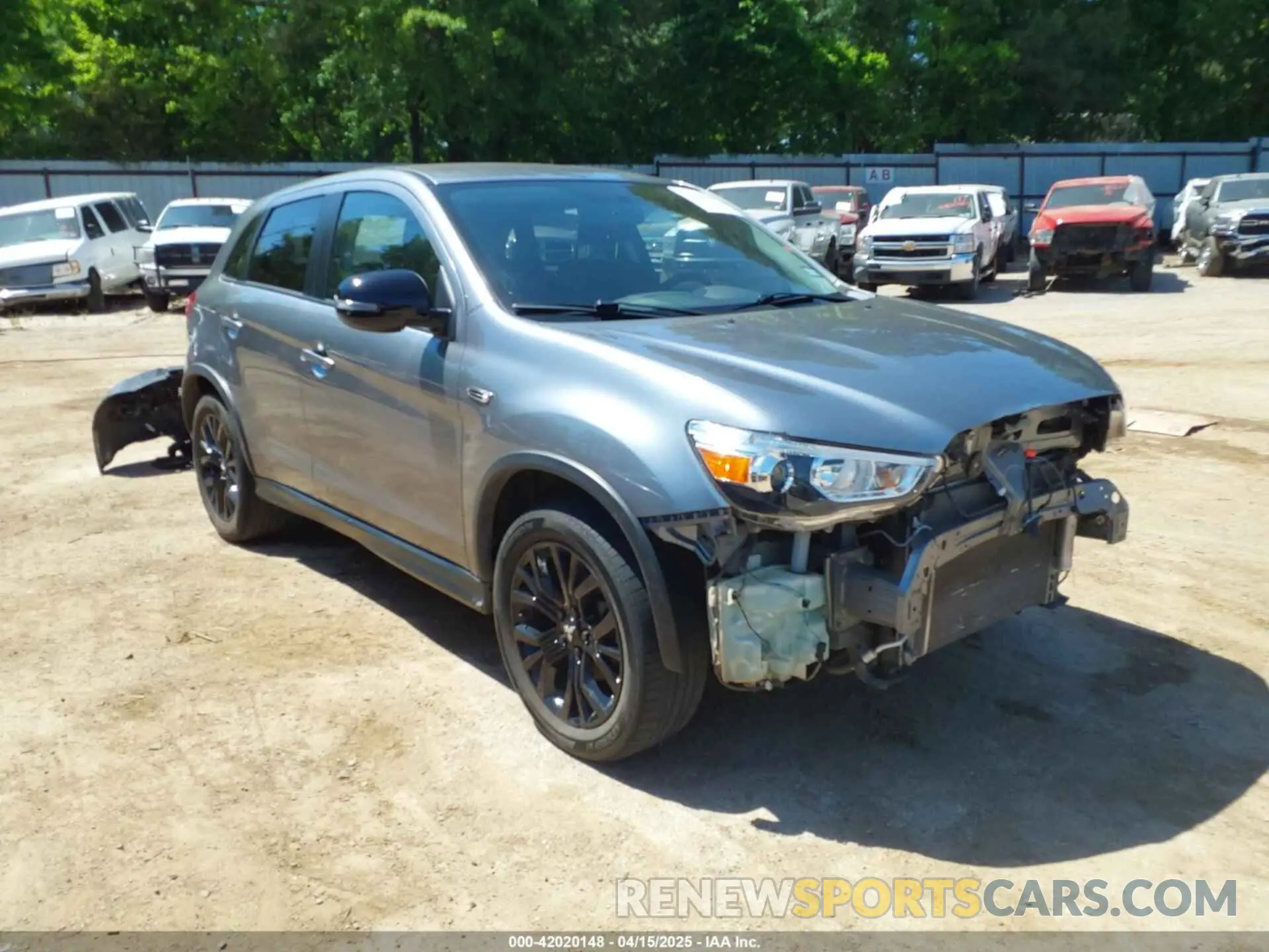1 Photograph of a damaged car JA4AP3AU0KU027160 MITSUBISHI OUTLANDER SPORT 2019