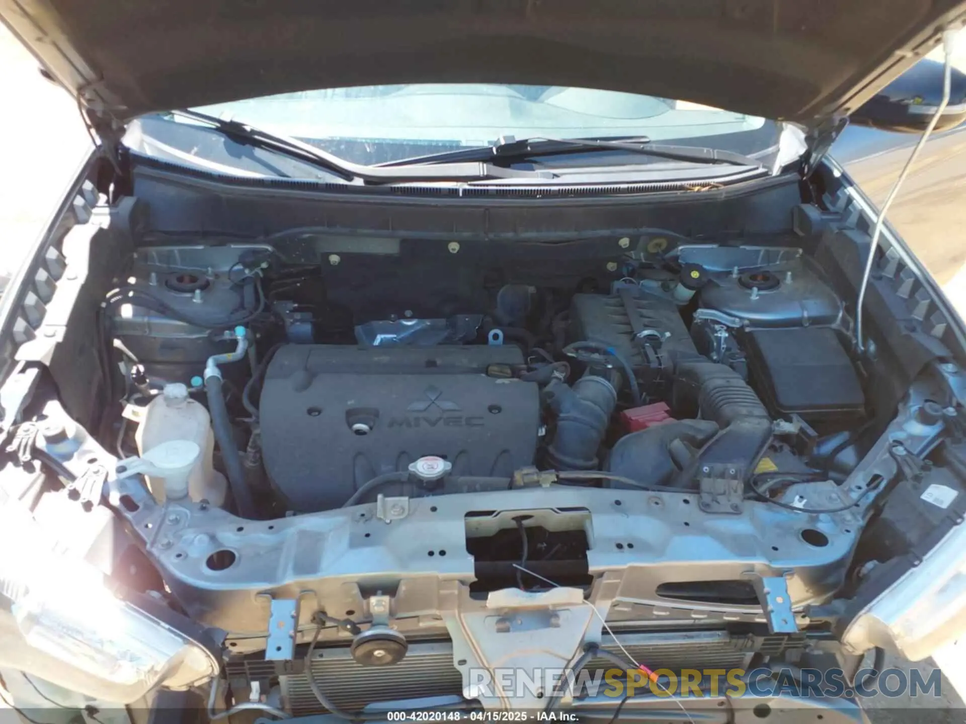 10 Photograph of a damaged car JA4AP3AU0KU027160 MITSUBISHI OUTLANDER SPORT 2019