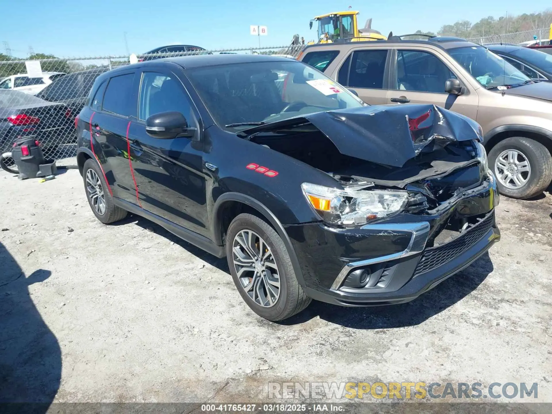 1 Photograph of a damaged car JA4AP3AU0KU028521 MITSUBISHI OUTLANDER SPORT 2019