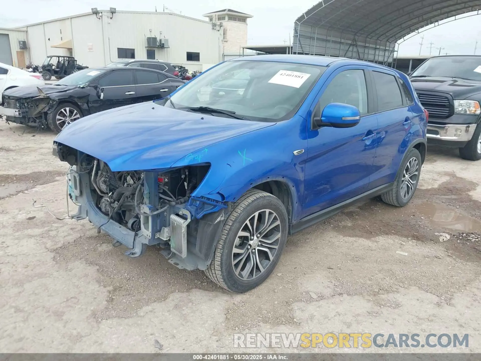 2 Photograph of a damaged car JA4AP3AU1KU018886 MITSUBISHI OUTLANDER SPORT 2019