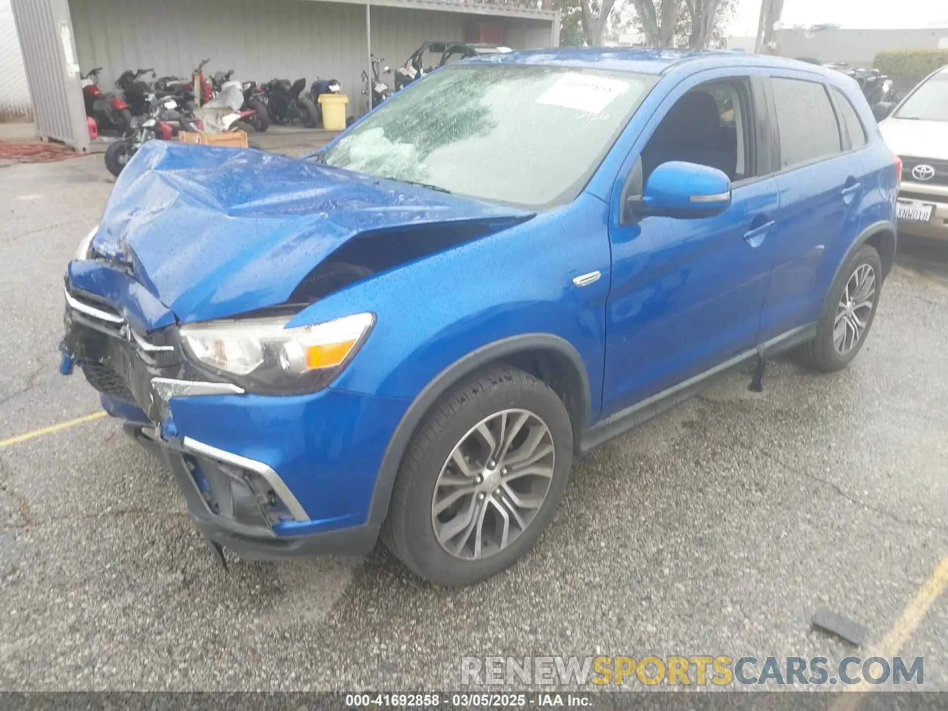 2 Photograph of a damaged car JA4AP3AU6KU002392 MITSUBISHI OUTLANDER SPORT 2019