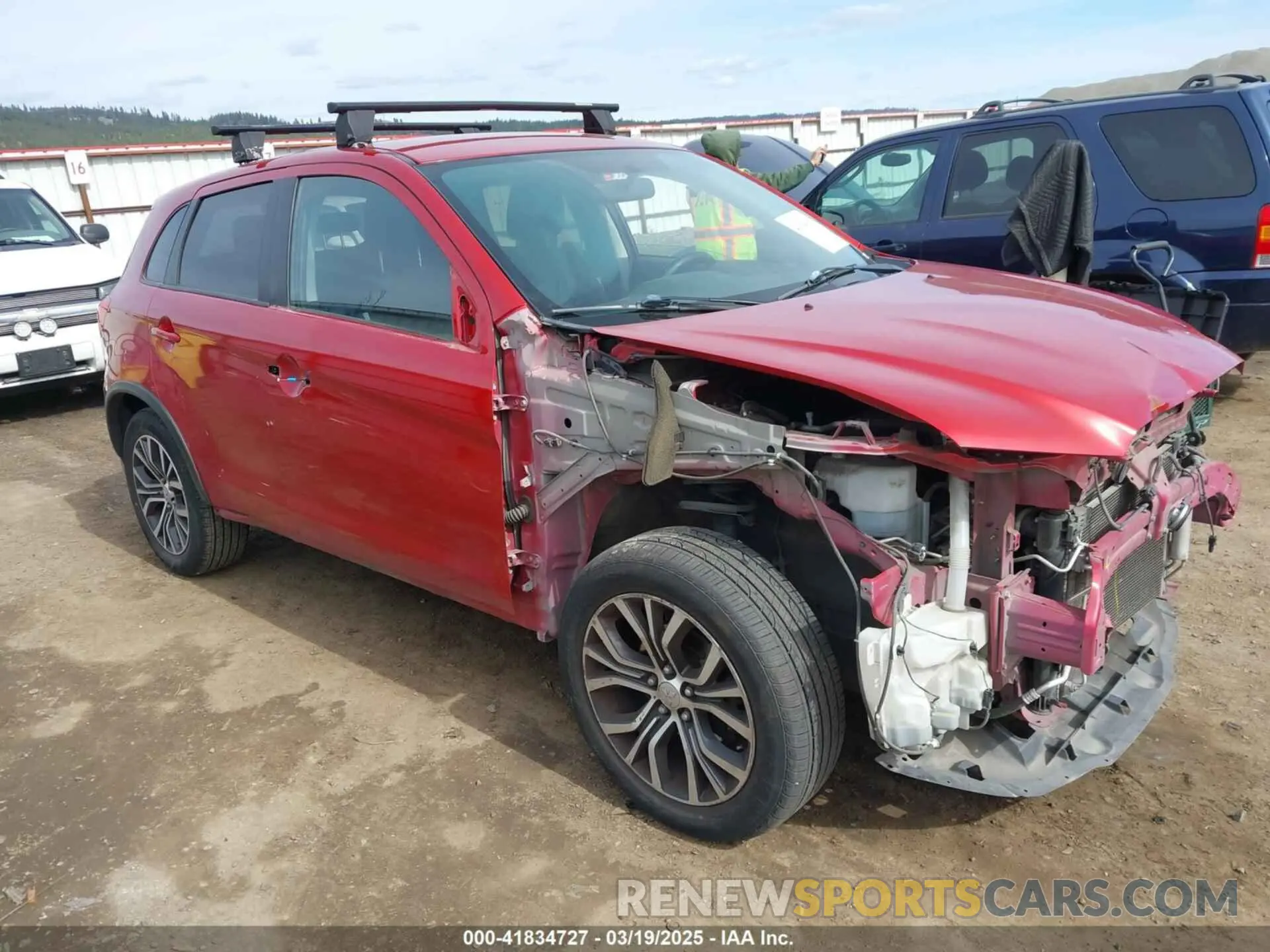 1 Photograph of a damaged car JA4AP3AU6KU019046 MITSUBISHI OUTLANDER SPORT 2019