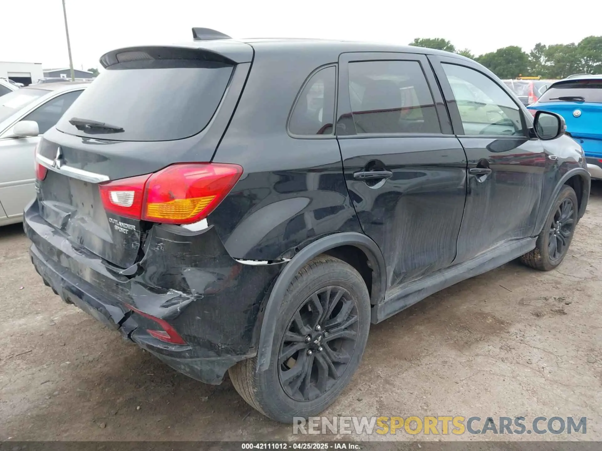 4 Photograph of a damaged car JA4AP3AU7KU015314 MITSUBISHI OUTLANDER SPORT 2019