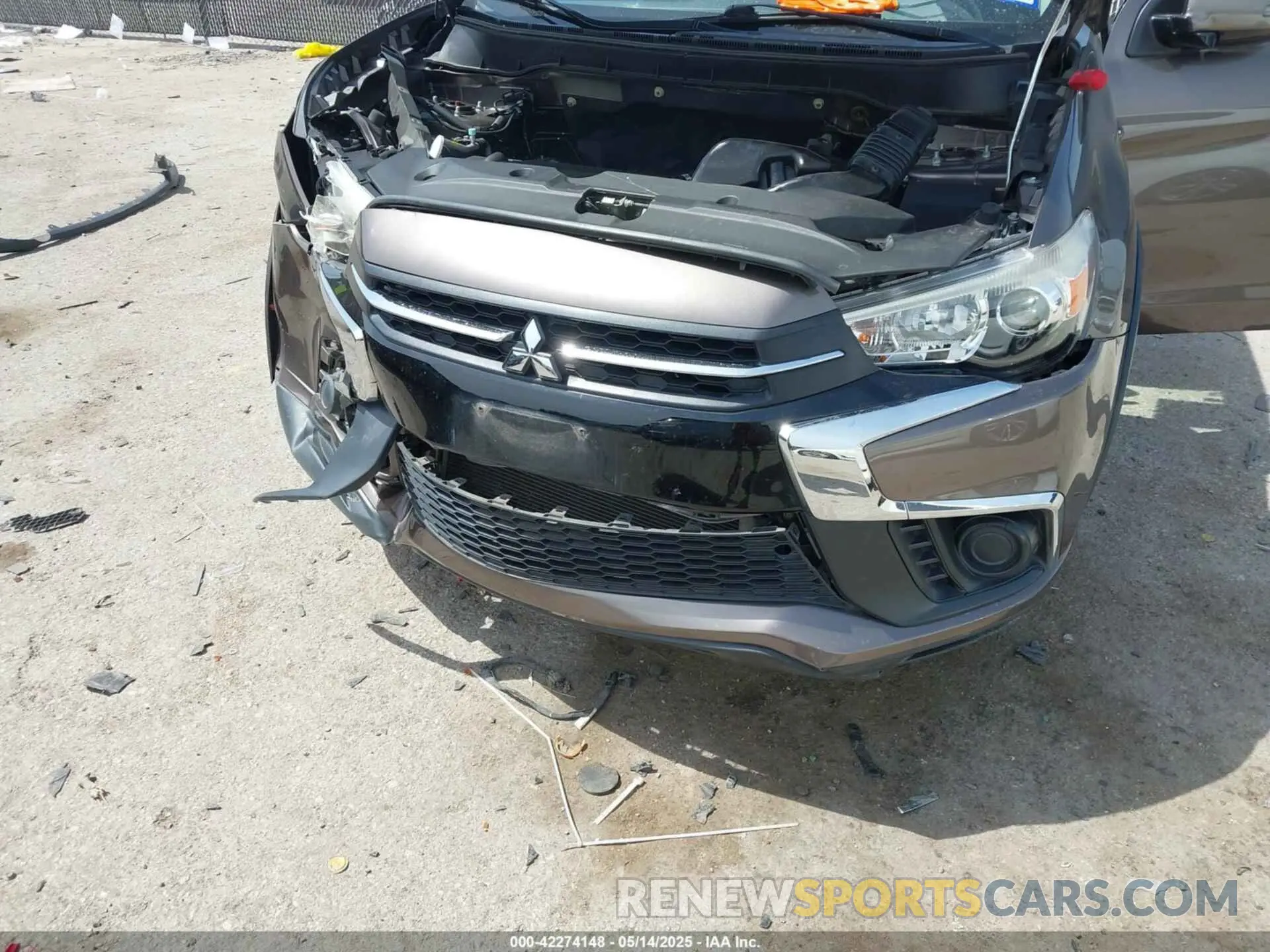 6 Photograph of a damaged car JA4AP3AU8KU018481 MITSUBISHI OUTLANDER SPORT 2019