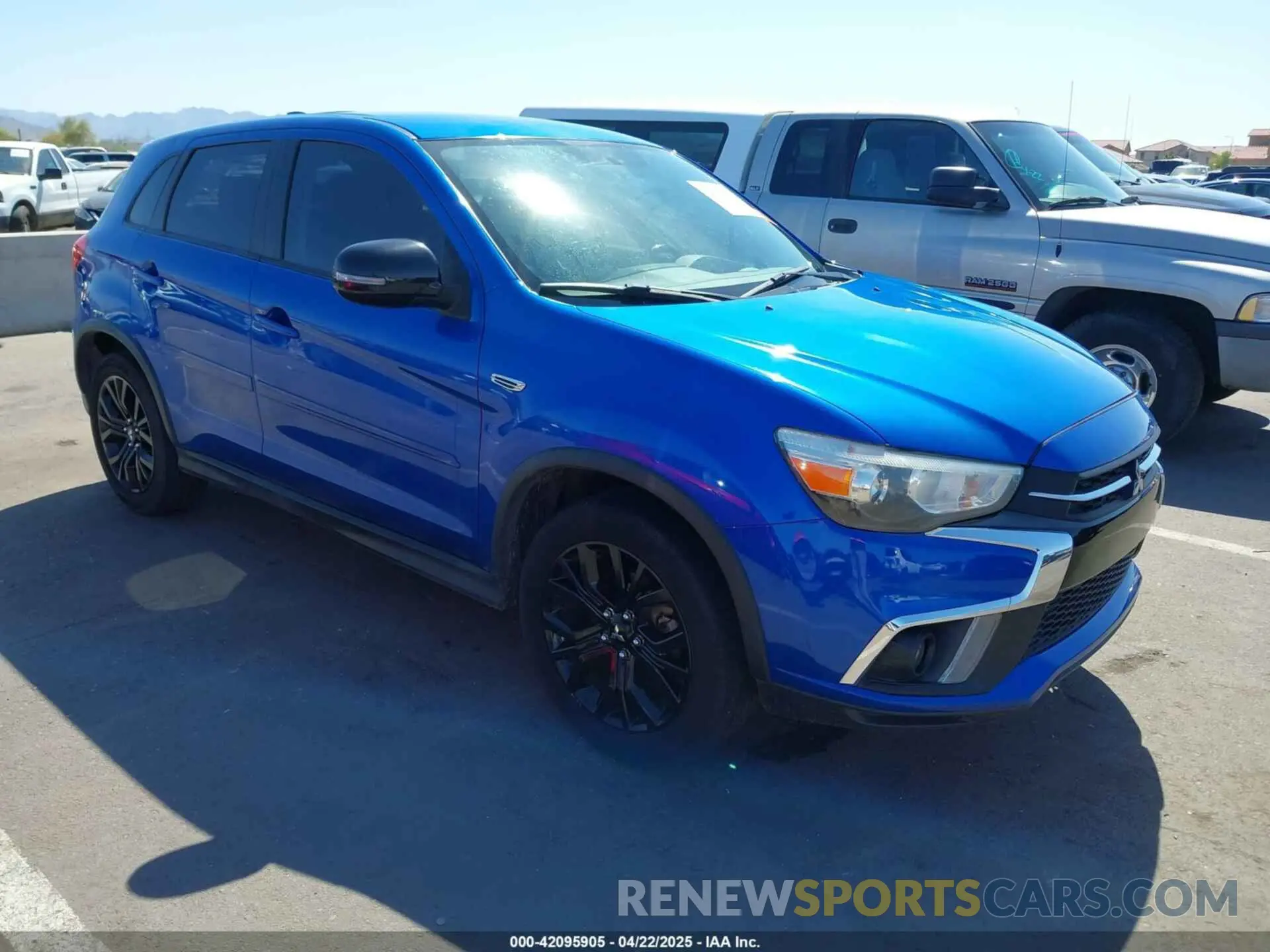 1 Photograph of a damaged car JA4AP3AU8KU025396 MITSUBISHI OUTLANDER SPORT 2019