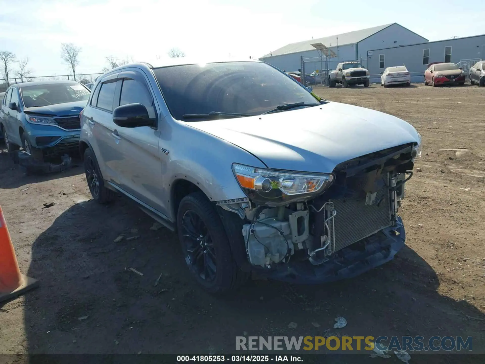1 Photograph of a damaged car JA4AP3AUXKU015629 MITSUBISHI OUTLANDER SPORT 2019