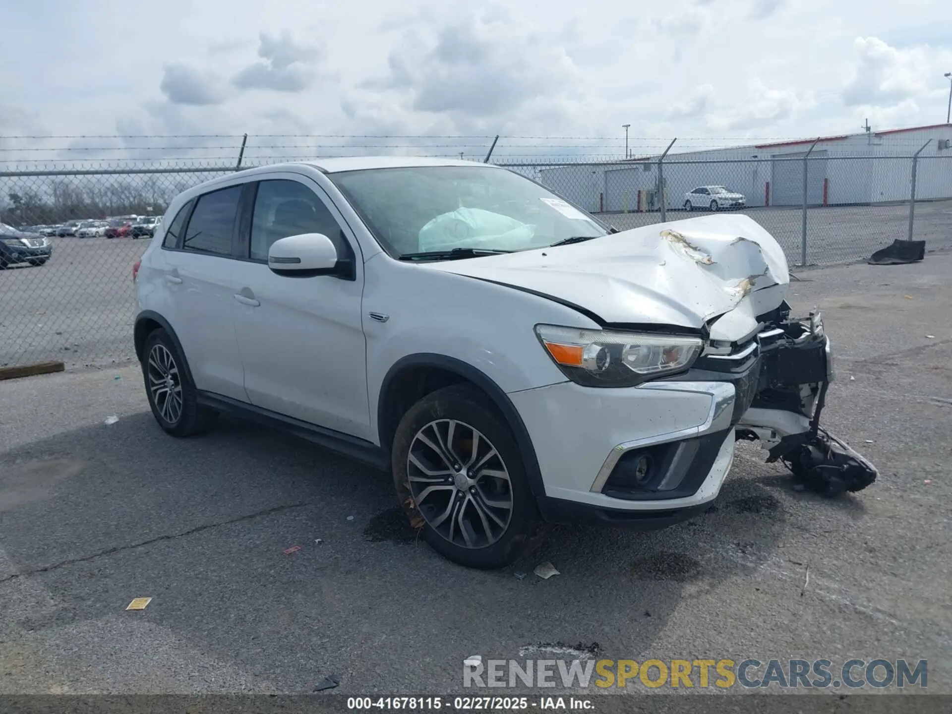 1 Photograph of a damaged car JA4AP4AU2KU012648 MITSUBISHI OUTLANDER SPORT 2019