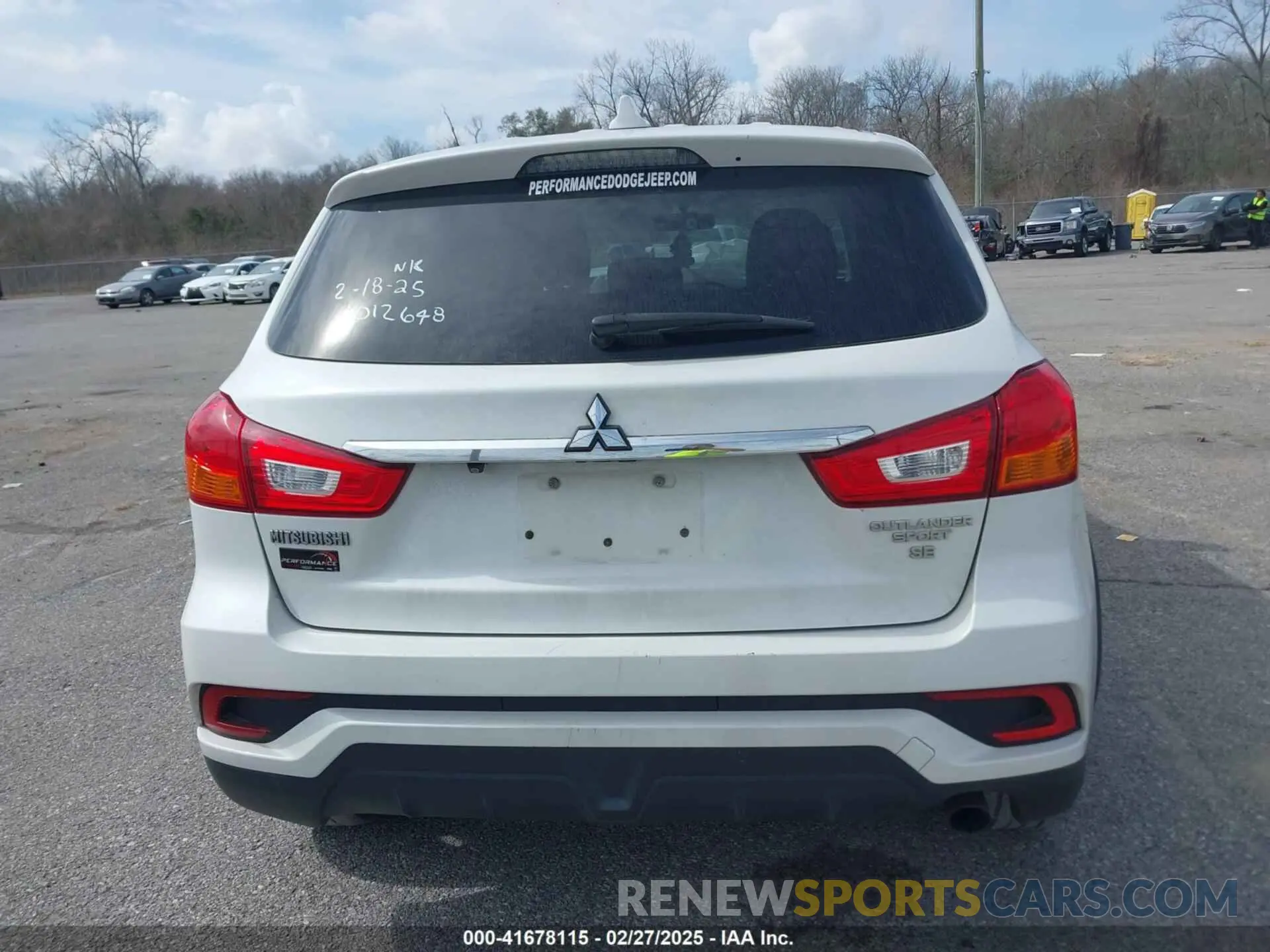 15 Photograph of a damaged car JA4AP4AU2KU012648 MITSUBISHI OUTLANDER SPORT 2019
