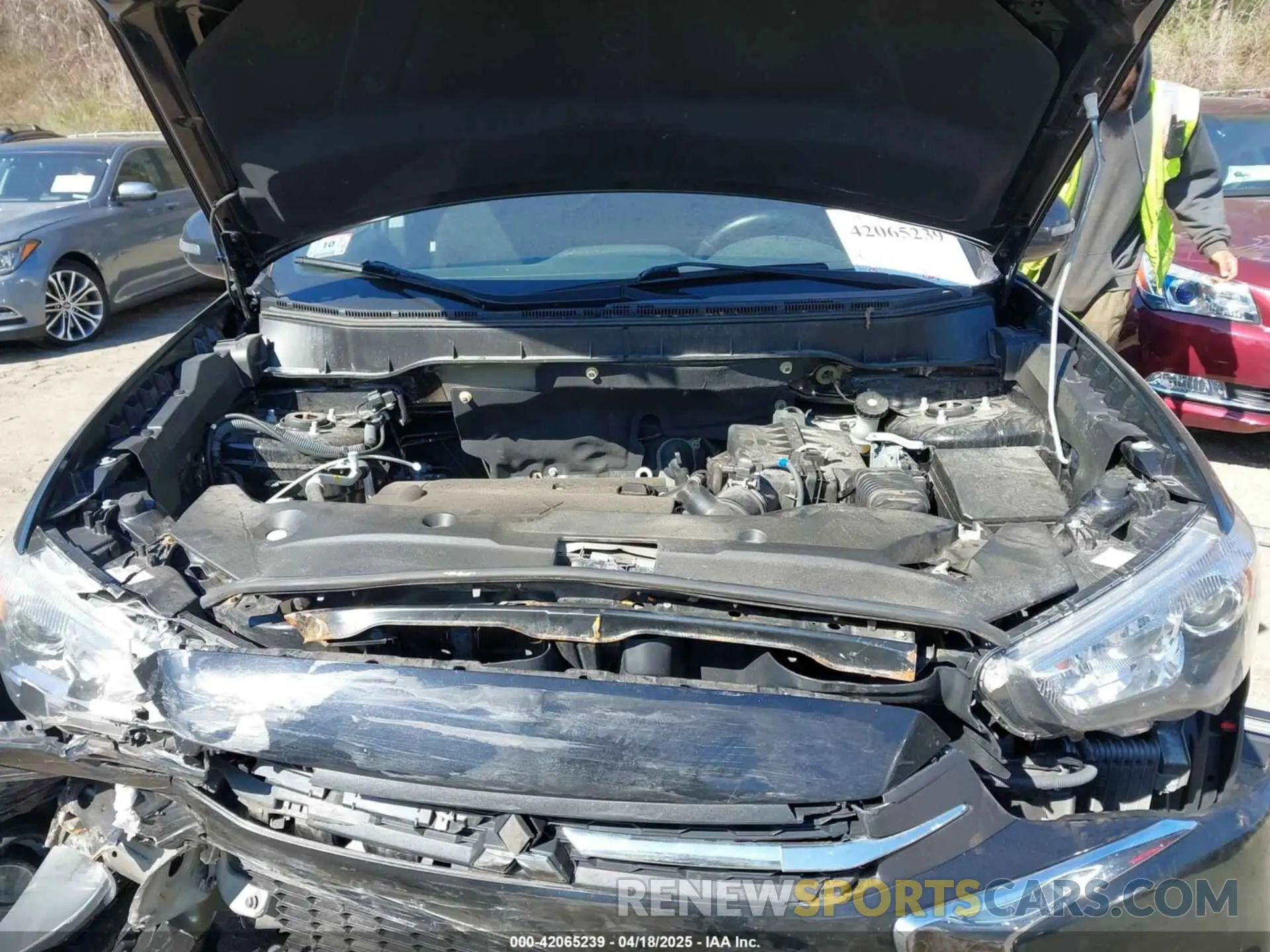10 Photograph of a damaged car JA4AP4AU7KU013116 MITSUBISHI OUTLANDER SPORT 2019