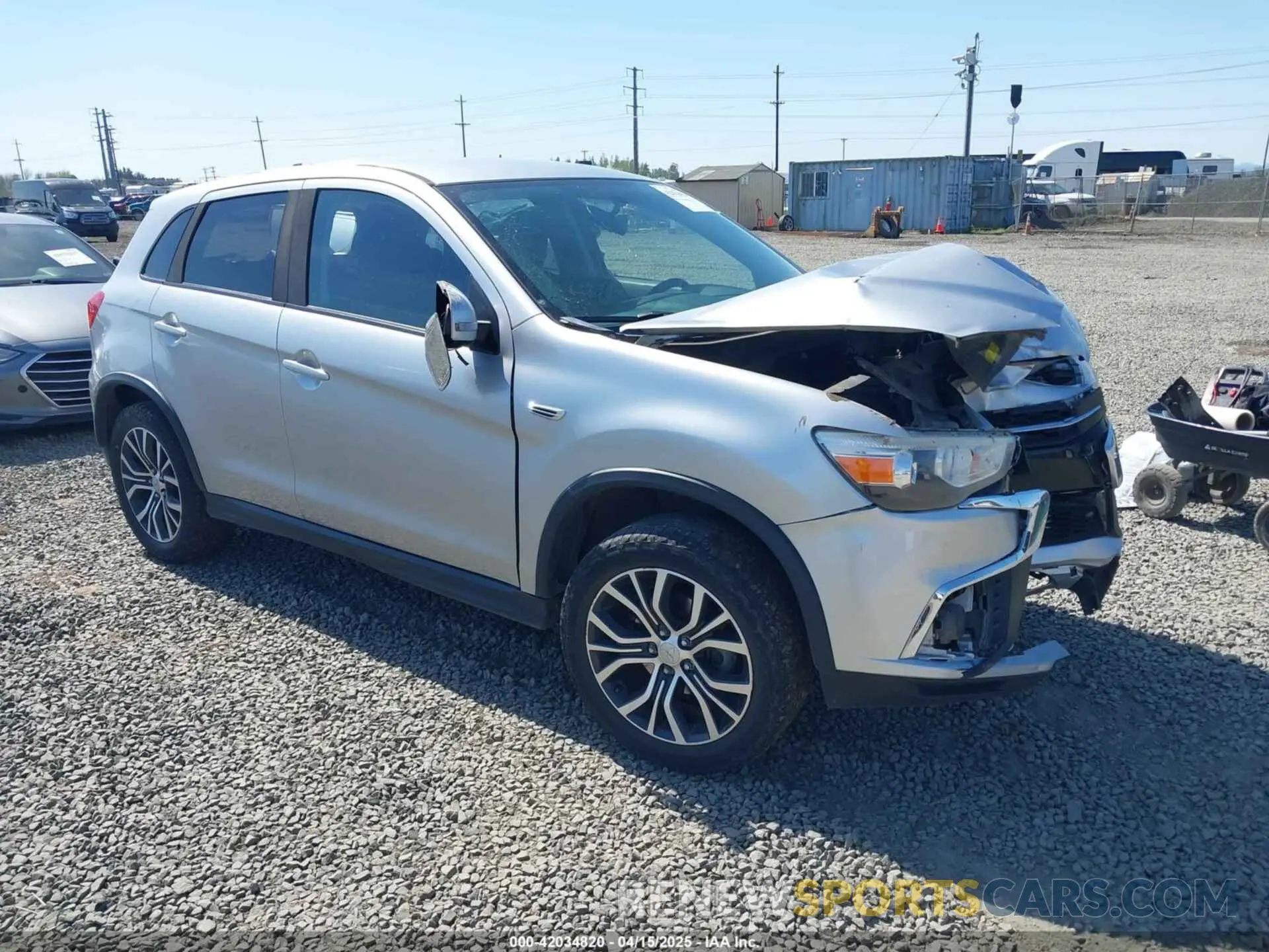 1 Photograph of a damaged car JA4AR3AU2KU007860 MITSUBISHI OUTLANDER SPORT 2019