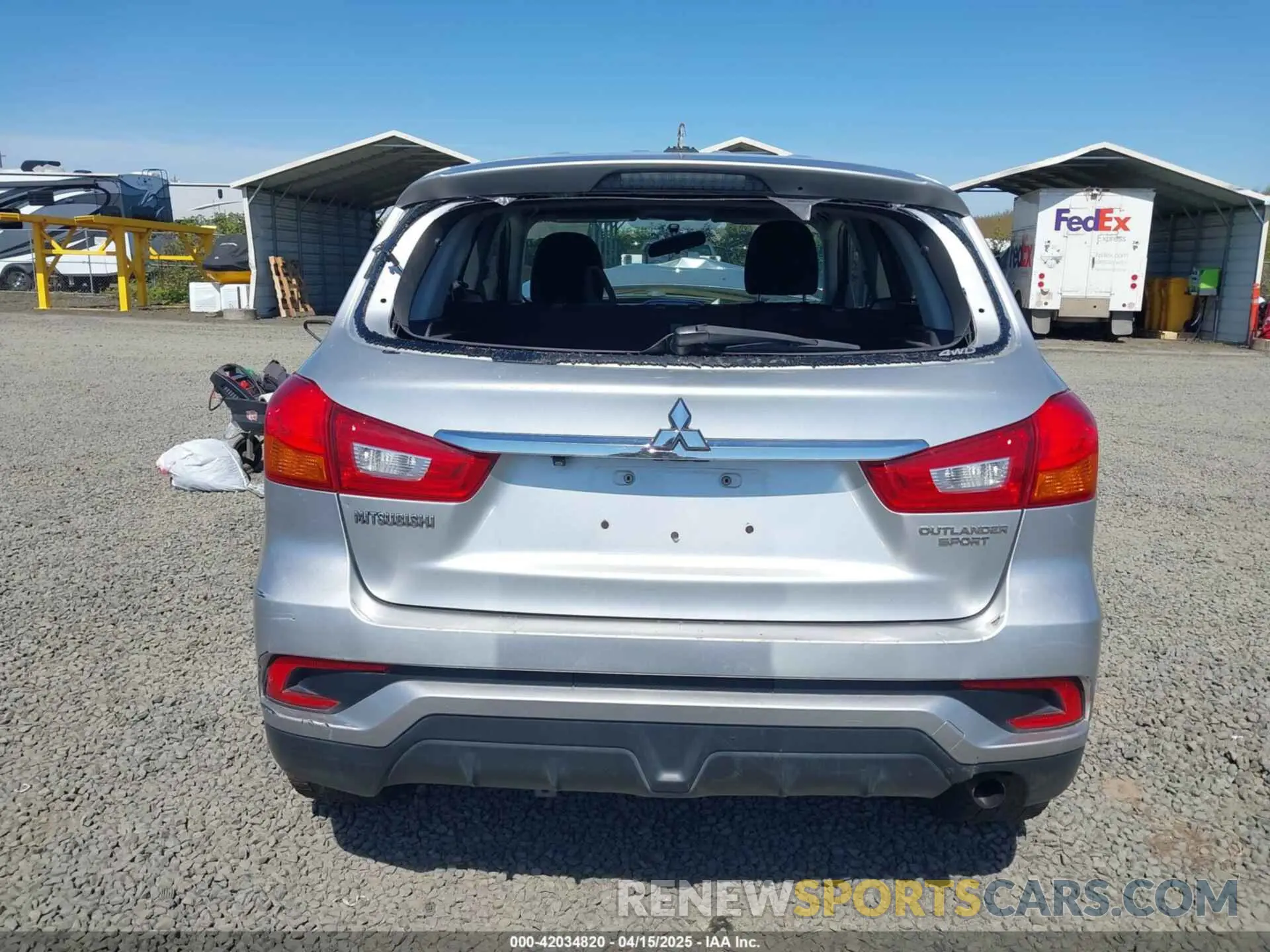 16 Photograph of a damaged car JA4AR3AU2KU007860 MITSUBISHI OUTLANDER SPORT 2019
