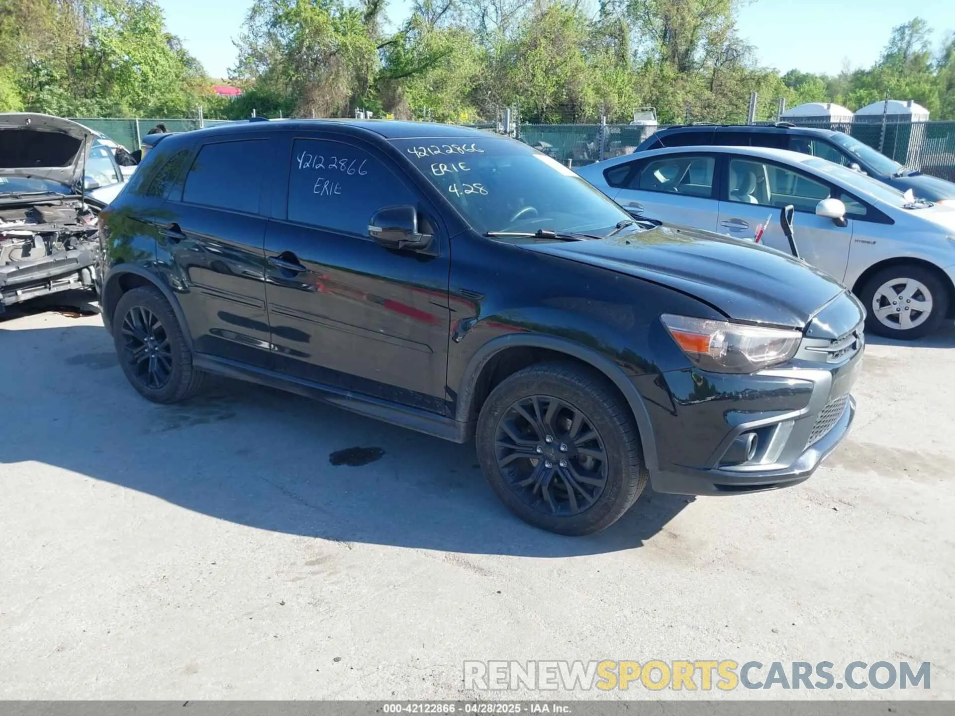 1 Photograph of a damaged car JA4AR3AU5KU016441 MITSUBISHI OUTLANDER SPORT 2019
