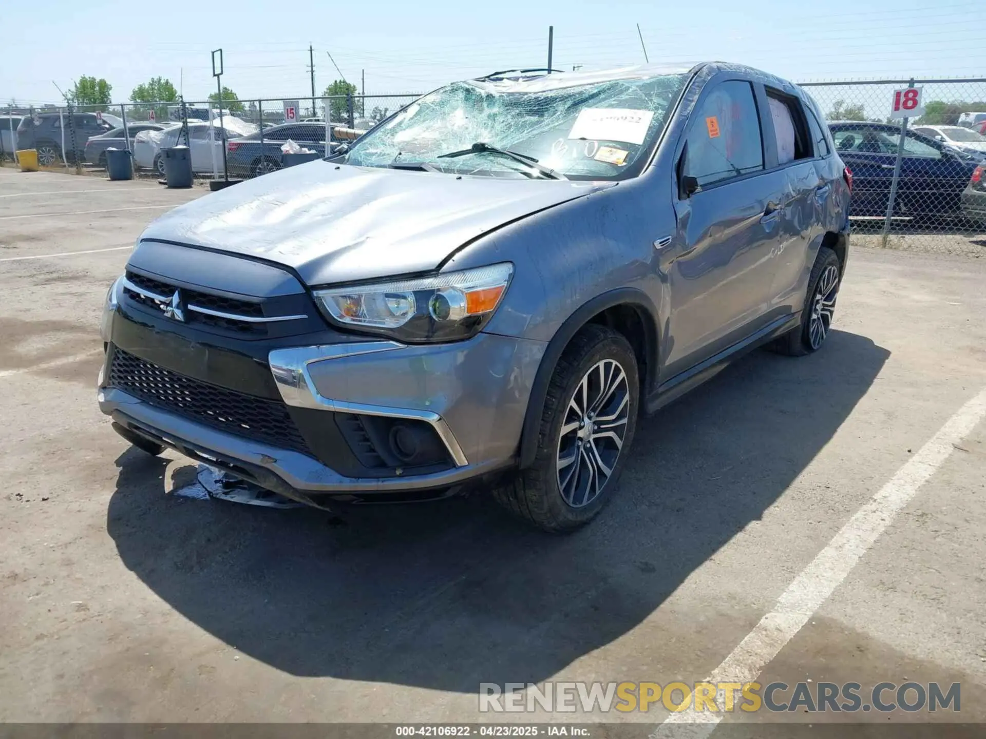 2 Photograph of a damaged car JA4AR3AU5KU028816 MITSUBISHI OUTLANDER SPORT 2019